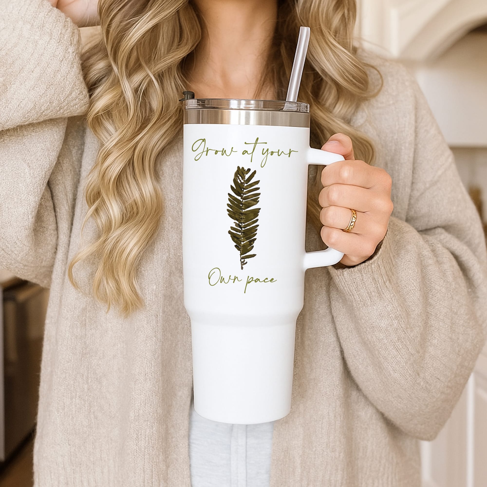 Grow At Your Own Pace Fern Tumbler