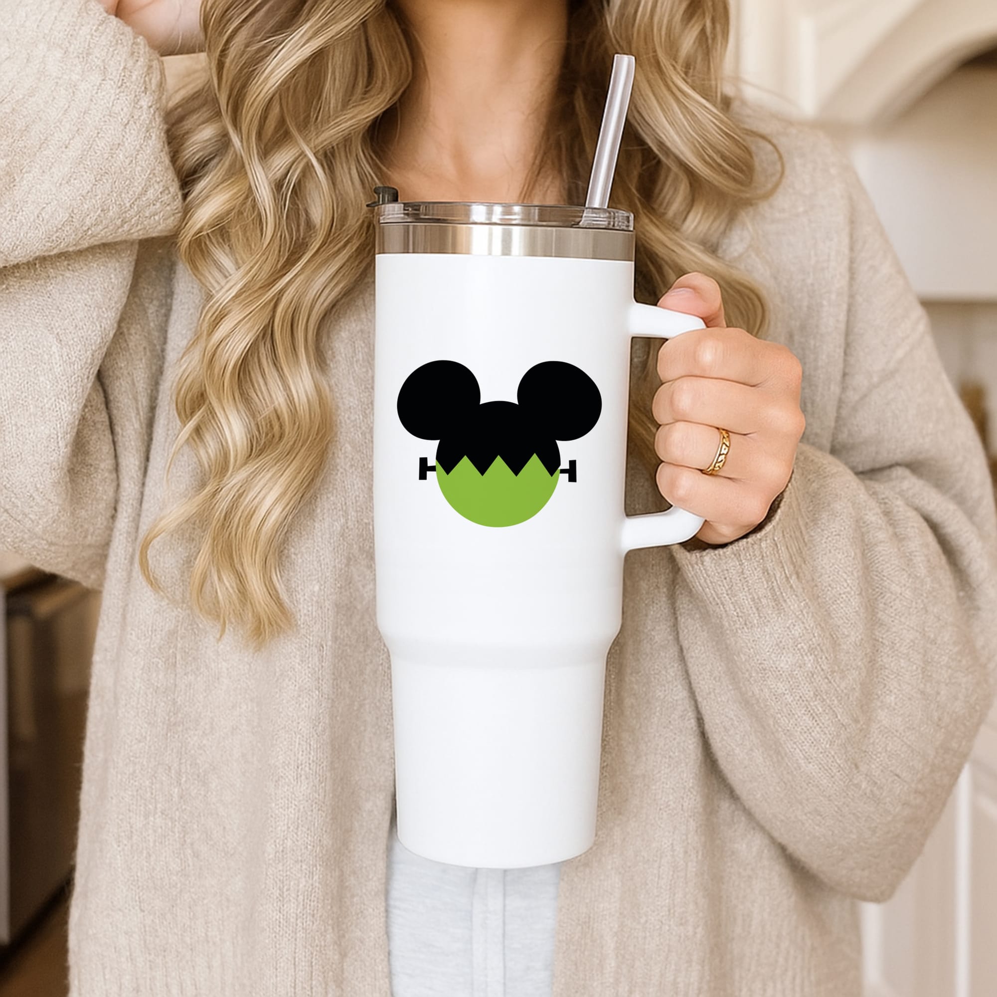 Frankenstein Mouse Halloween Tumbler