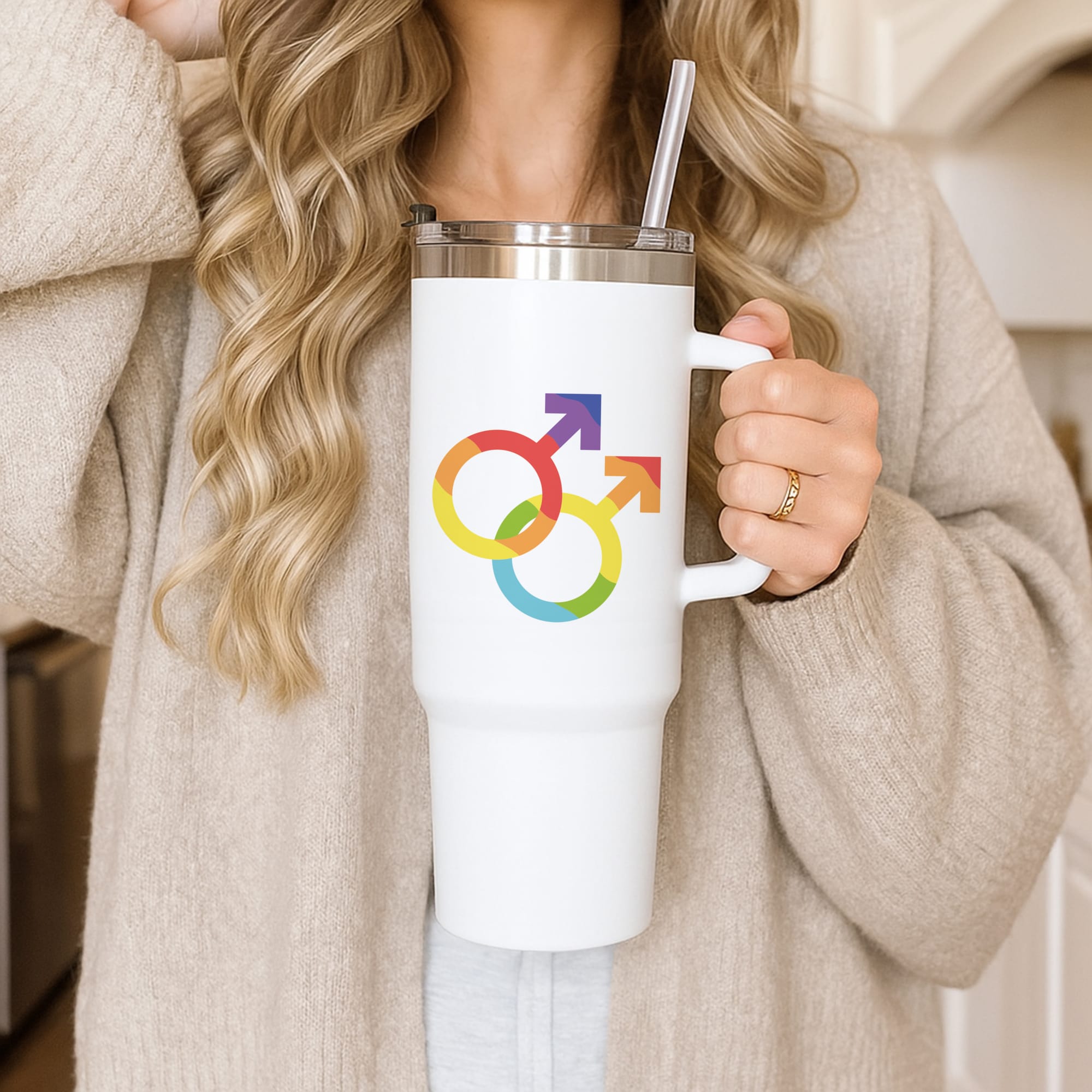 Gender Symbol Male - Pride Tumbler