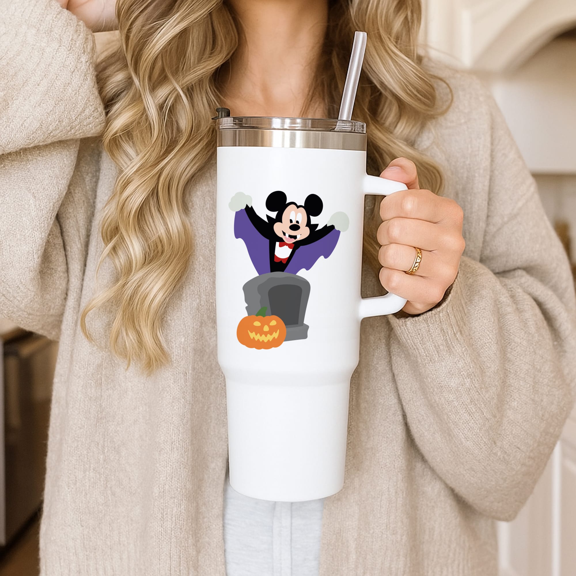 Vampire Mouse Halloween Tumbler