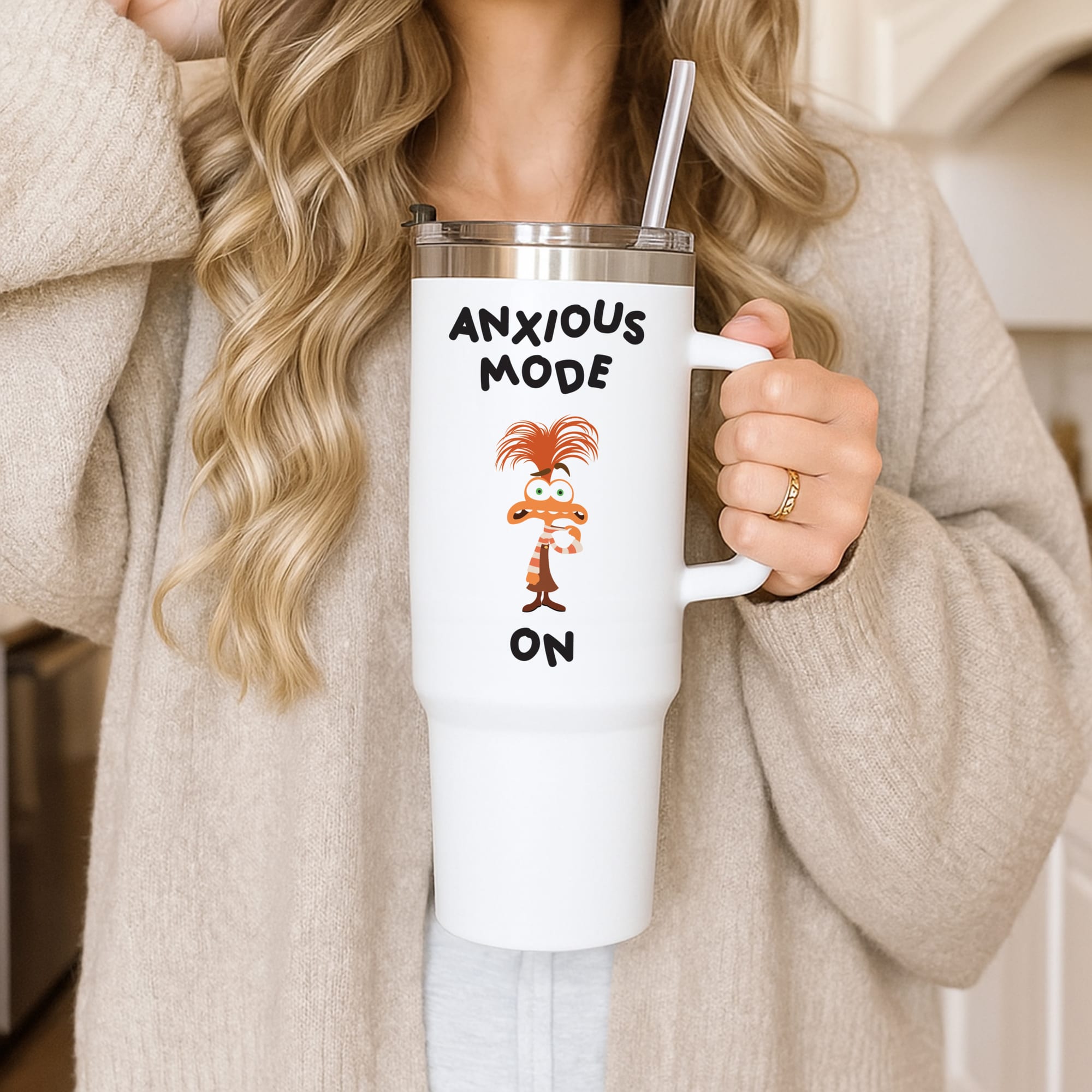 Anxious Mode On - Inside Out Tumbler