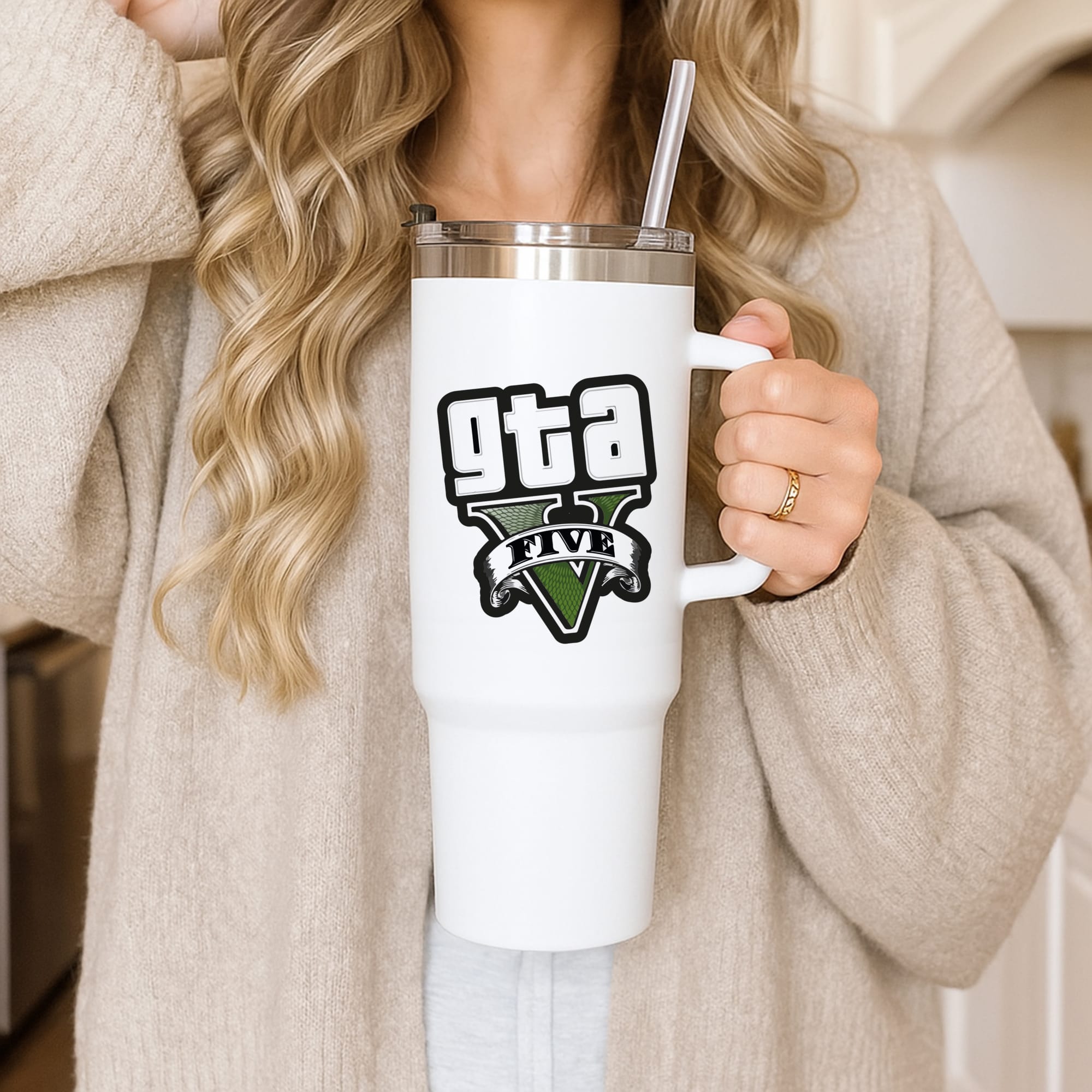 Green Five - Video Game Tumbler