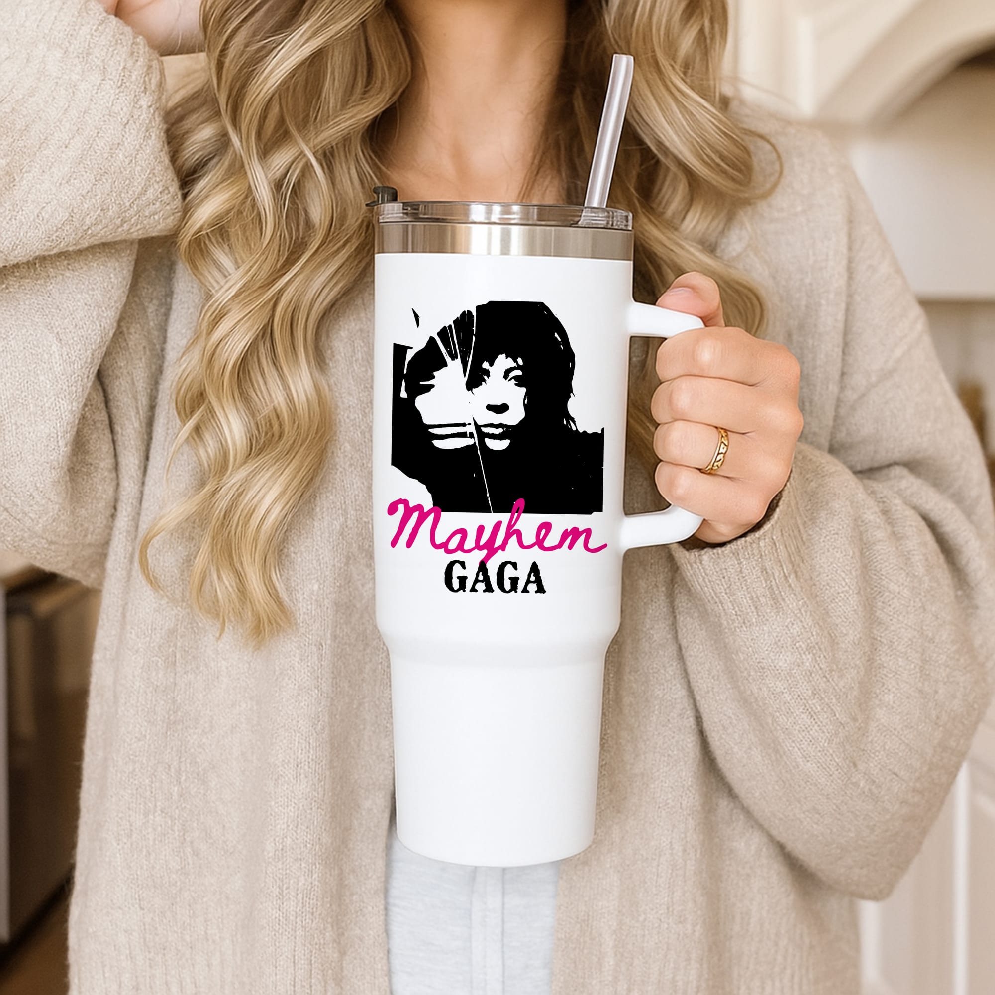 Pink Mayhem Gaga Tumbler
