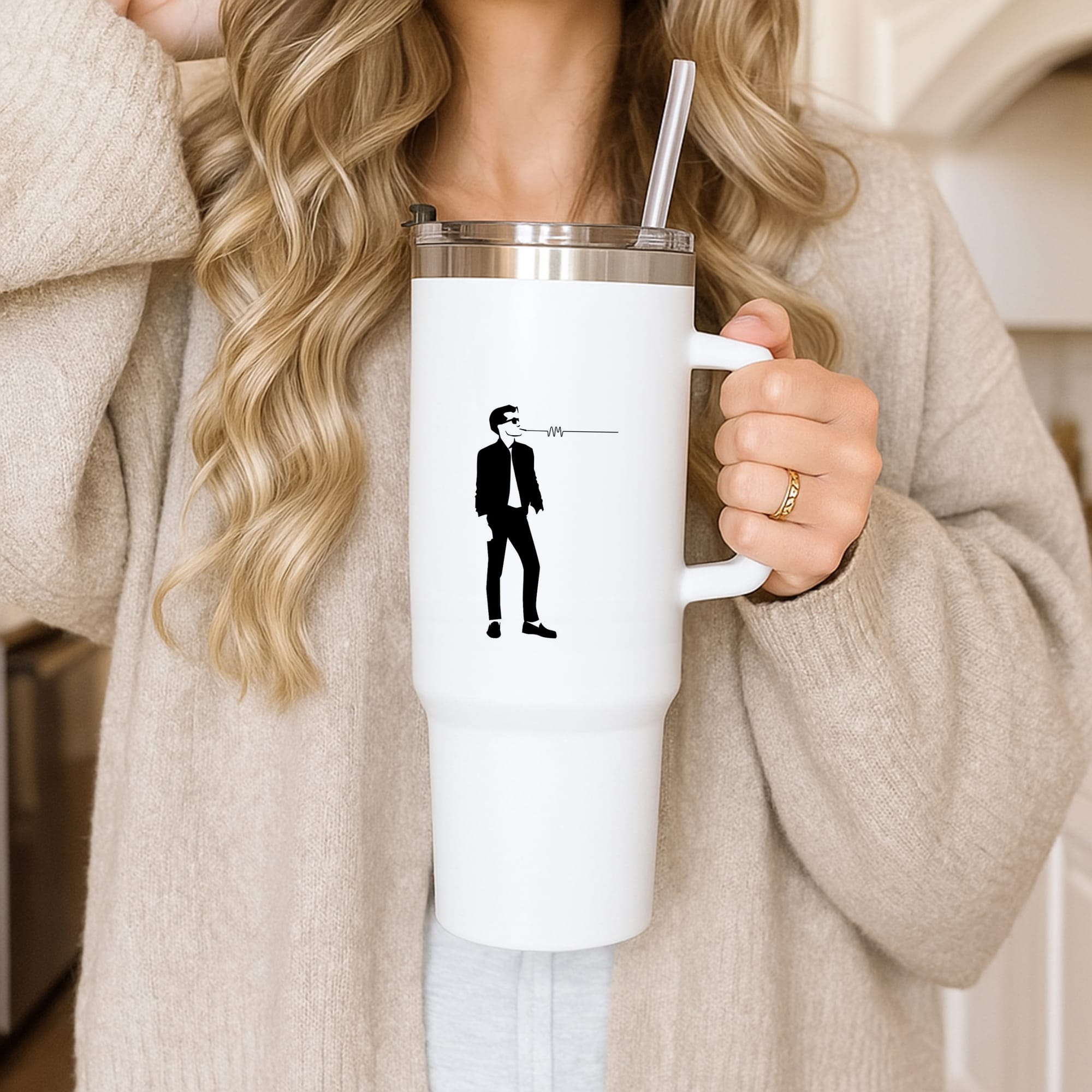 A Monkeys Silhouette Tumbler