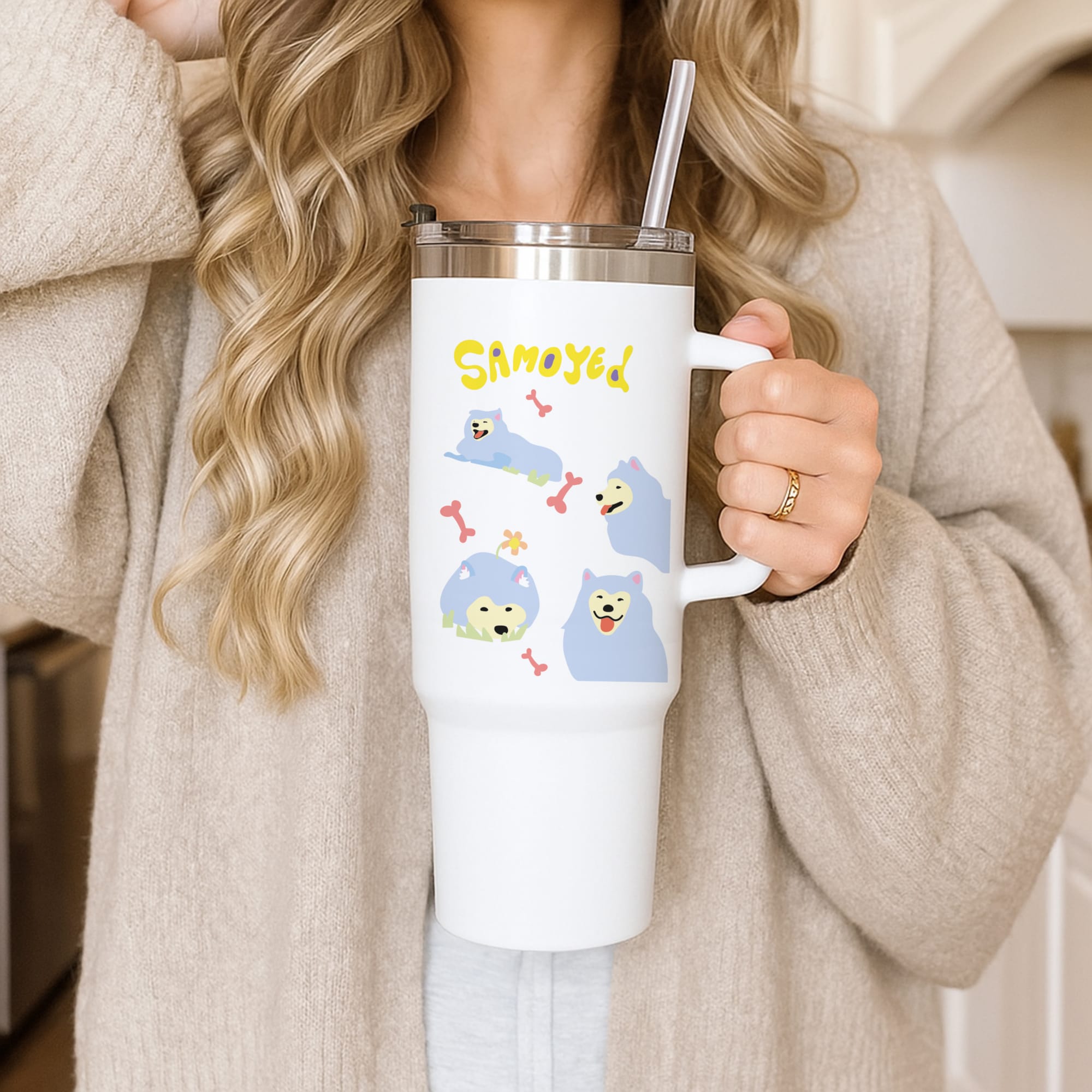 Samoyed - Dog Patterns Tumbler