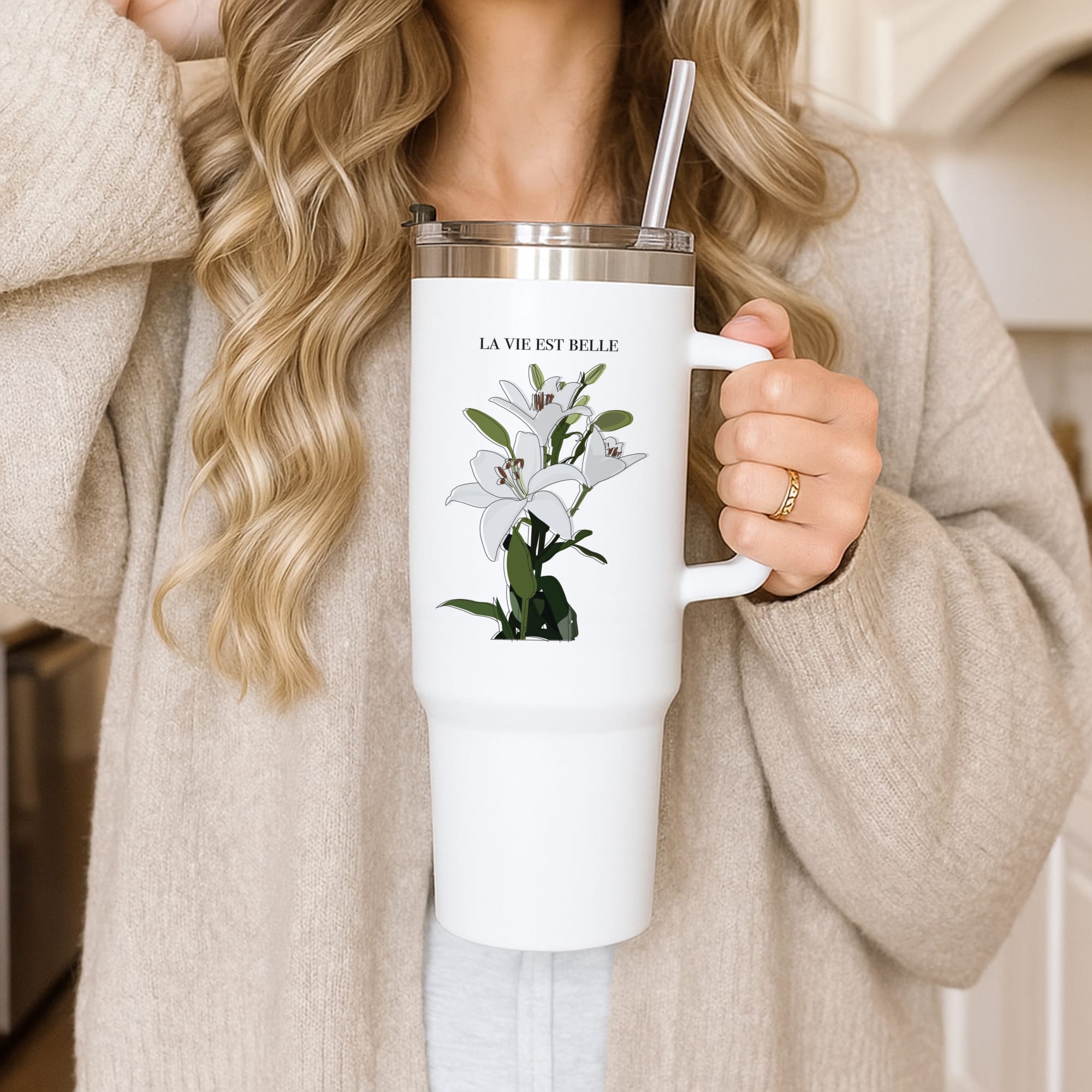 La Vie Est Belle - Clean Girl Aesthetic Tumbler