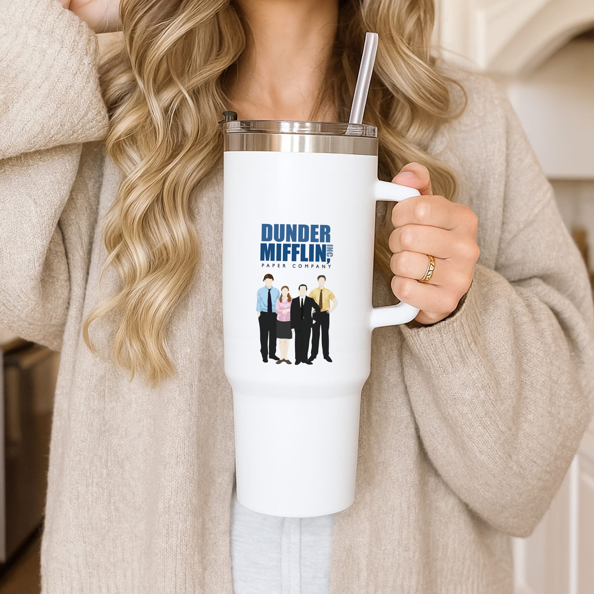 Office Cartoon - Dunder Mifflin Tumbler