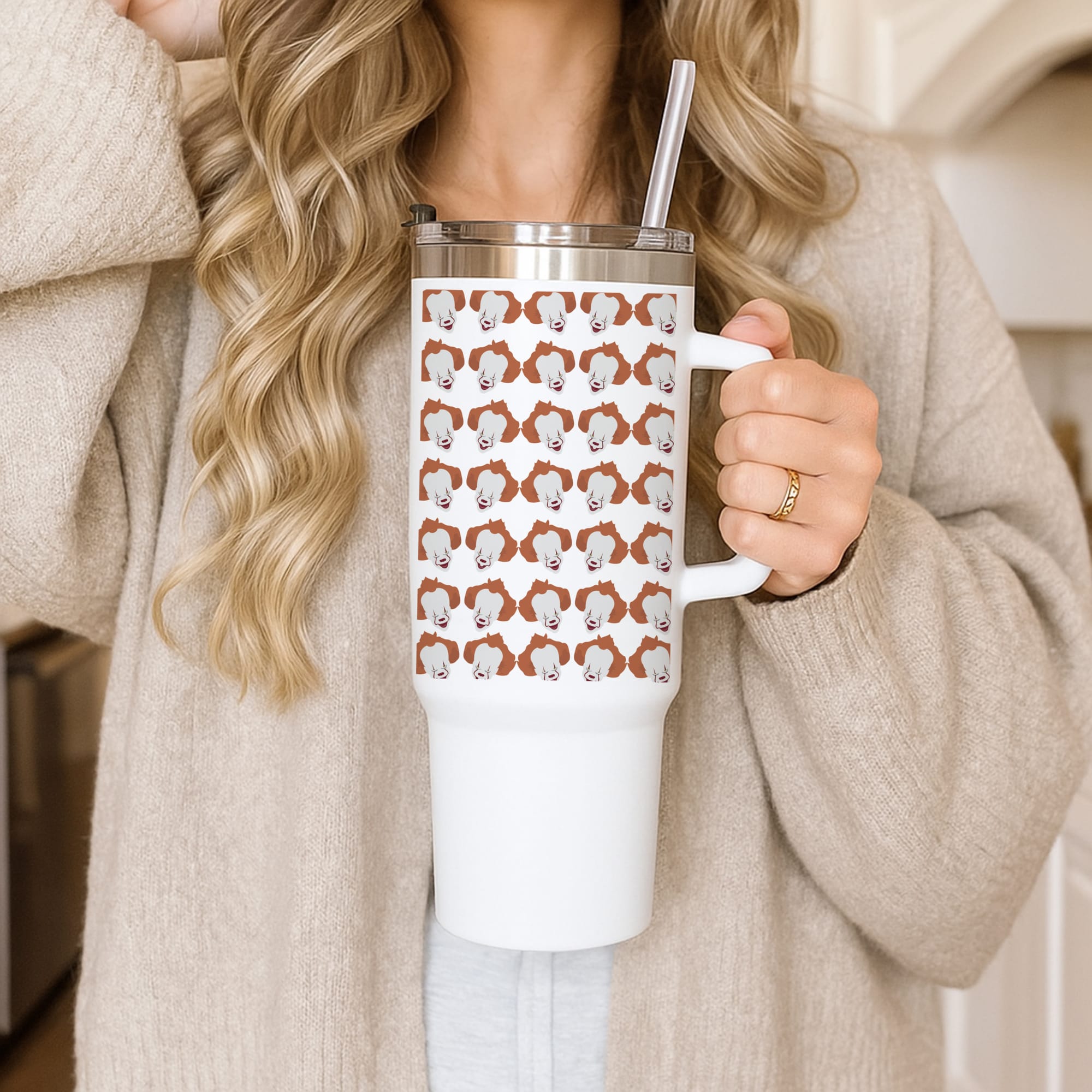 Clown Pattern Tumbler