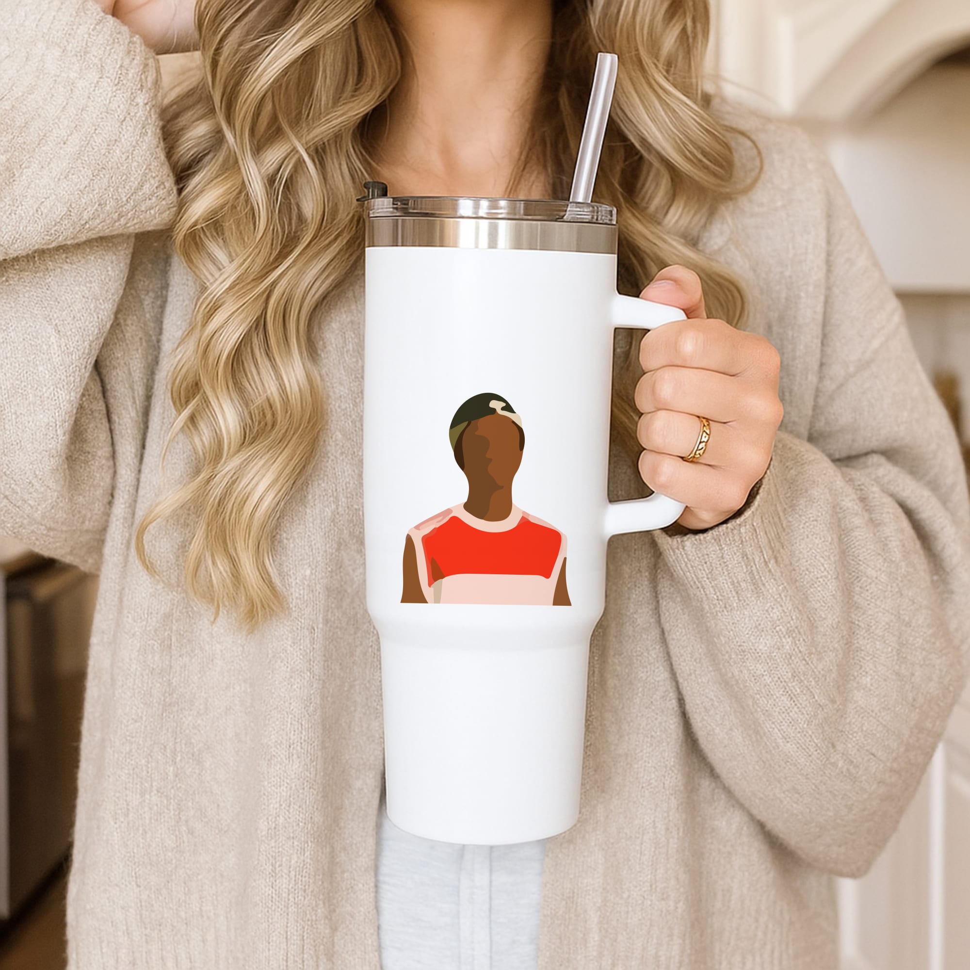 Faceless Lucas - Stranger Things Tumbler