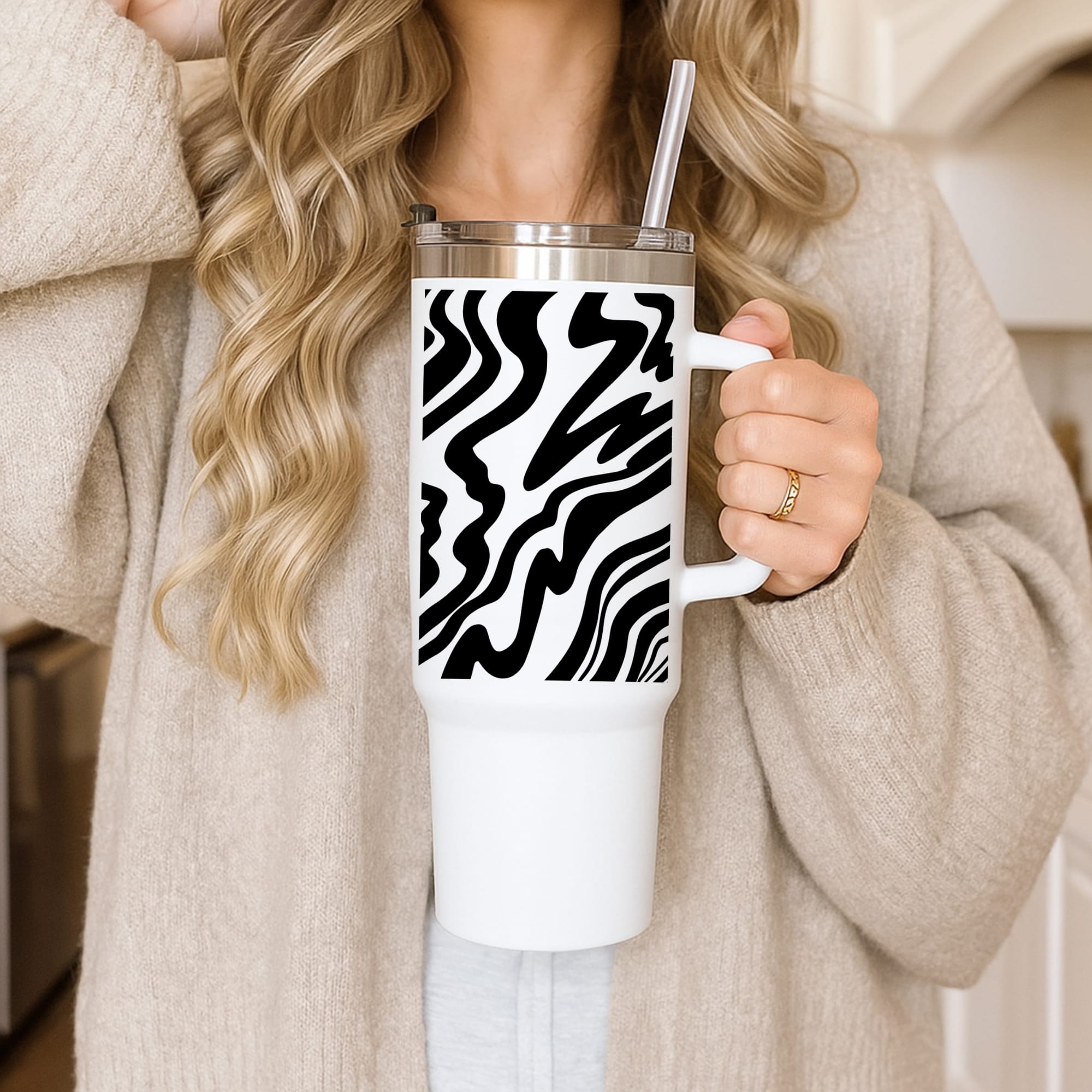 Black And White - Halloween Tumbler