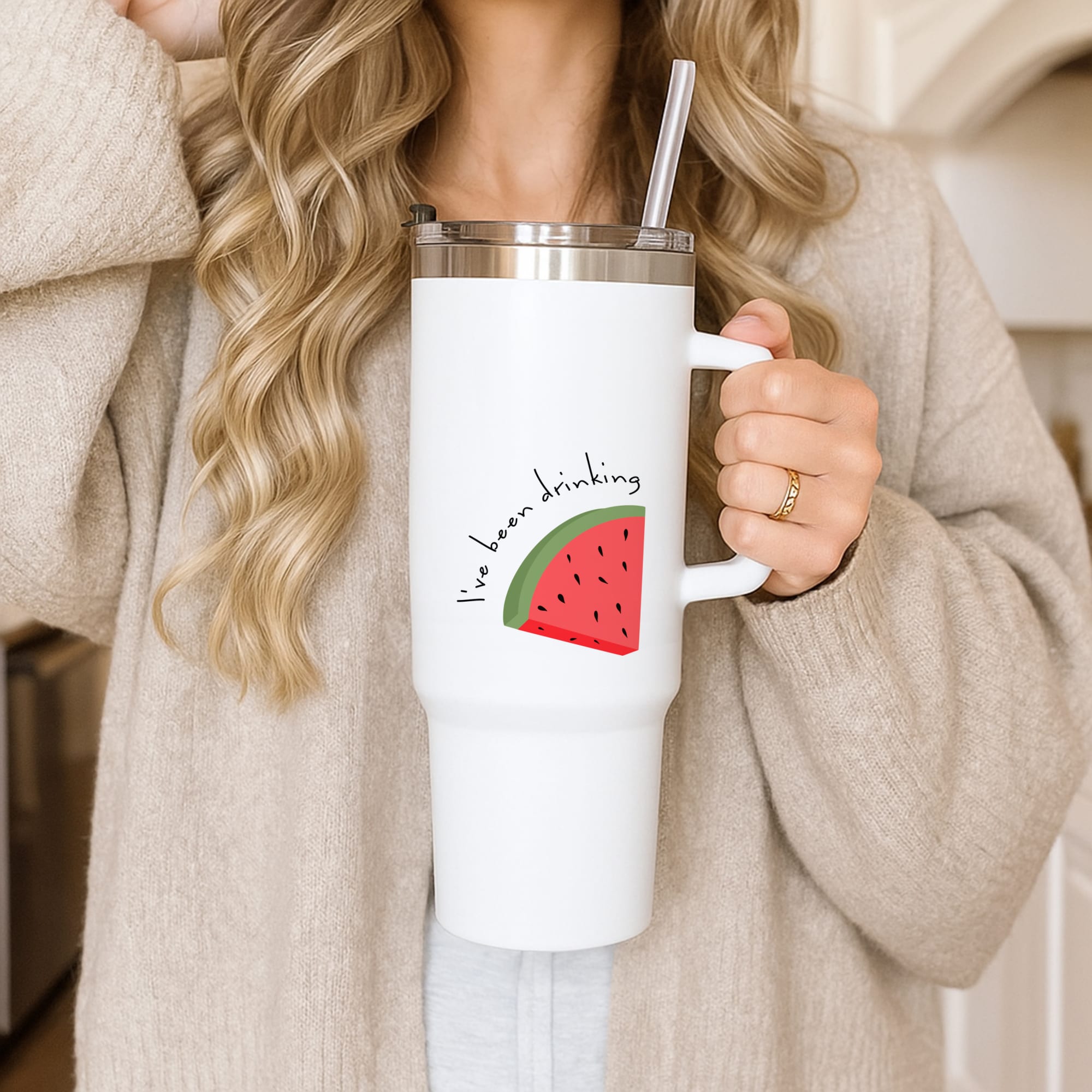 I've Been Drinkin Watermelon - Queen B Tumbler