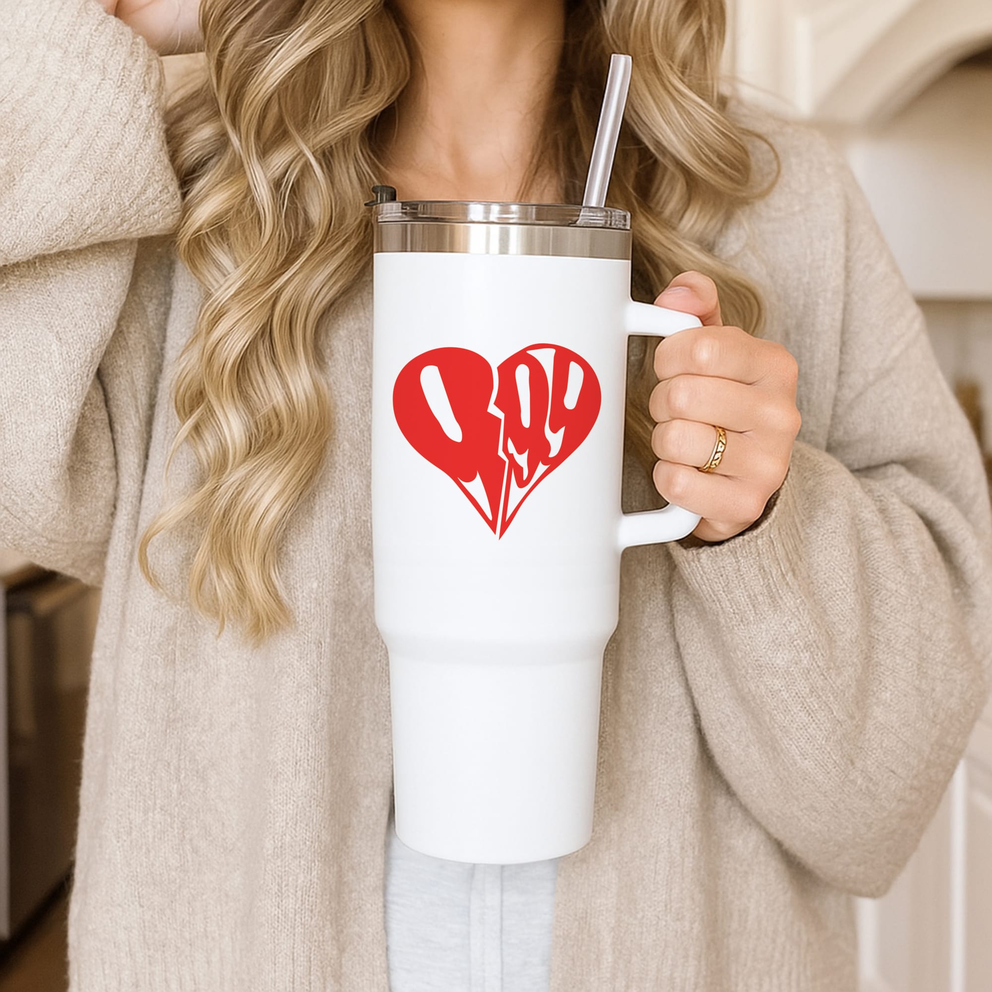 Heart - Juice Tumbler