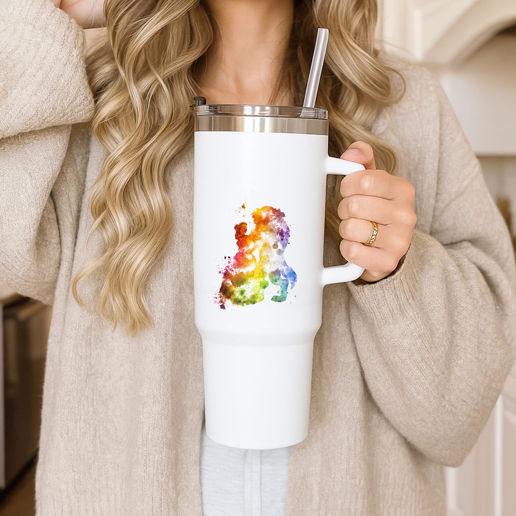 Watercolour Beauty Fairytale Tumbler