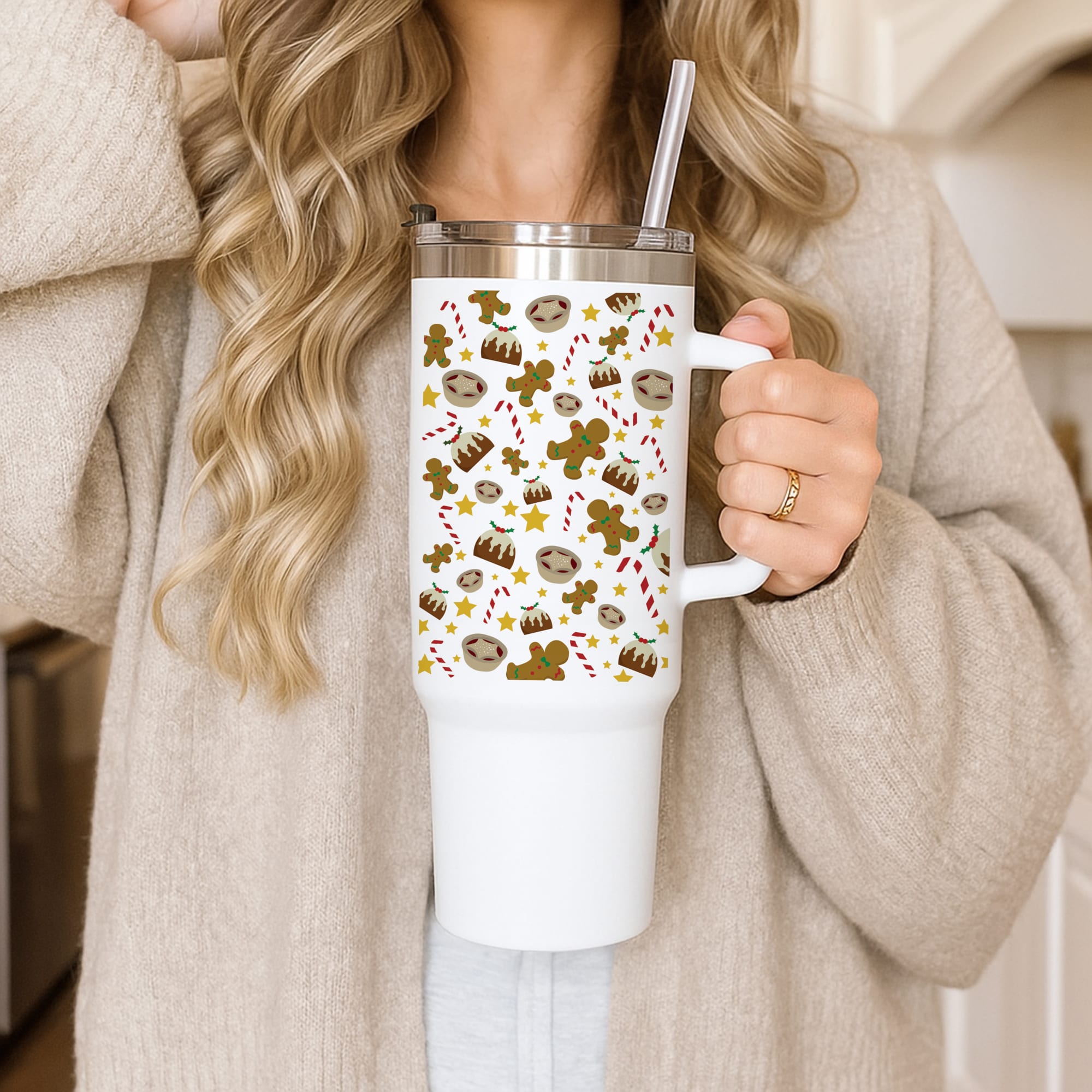 Festive - Christmas Patterns Tumbler