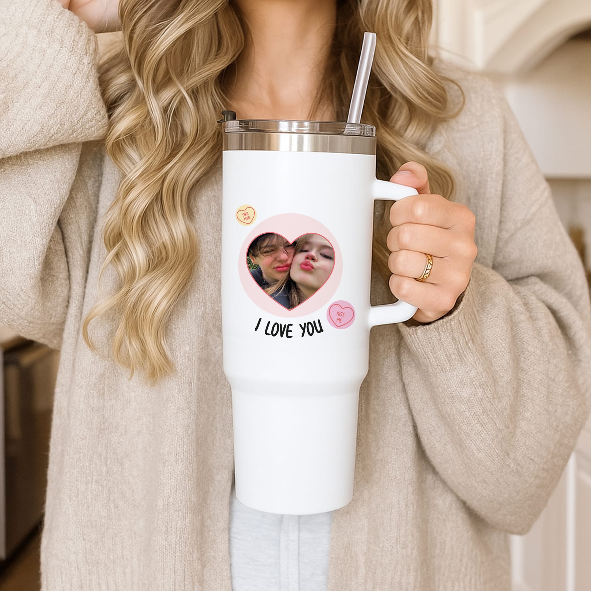 I Love You - Personalised Couples Tumbler