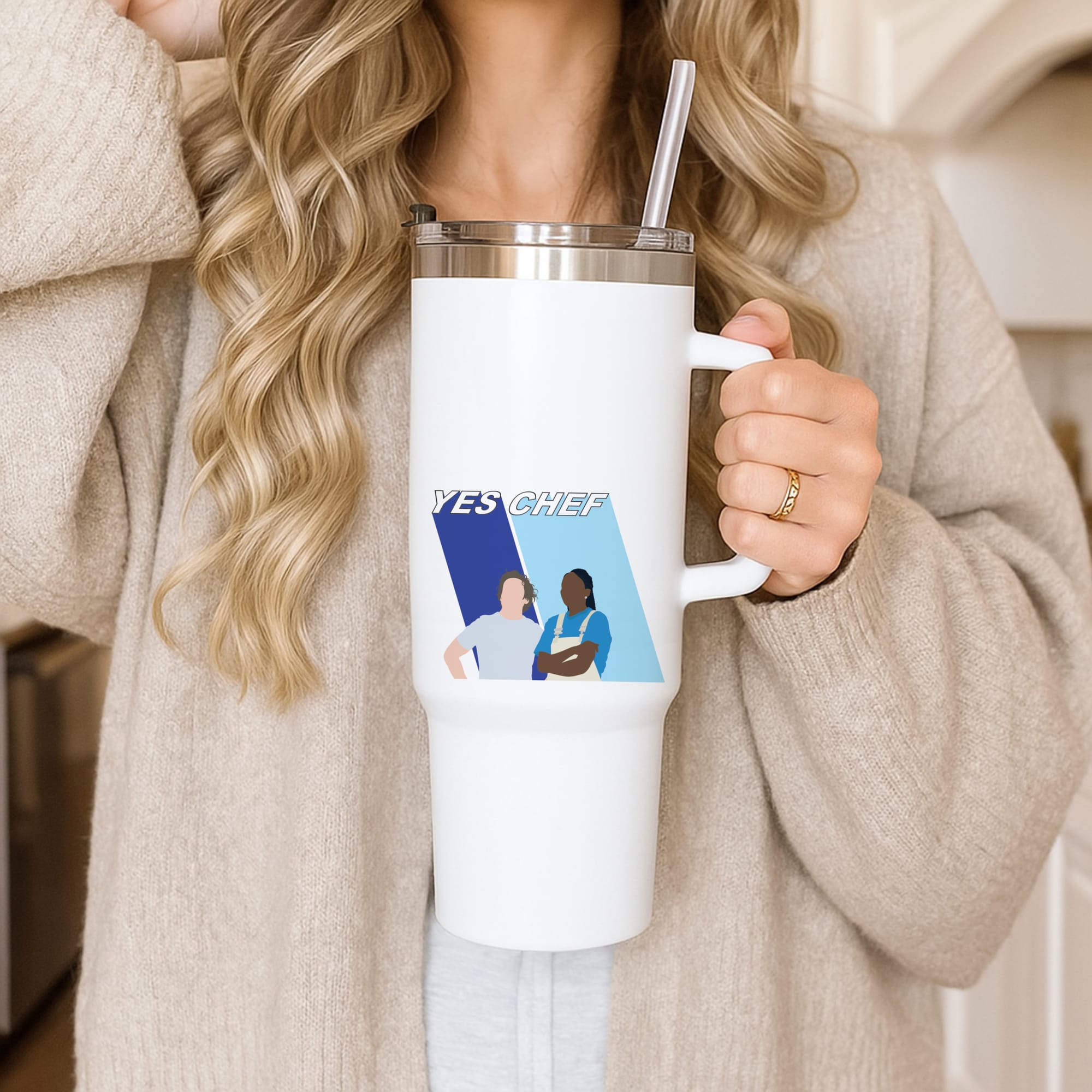 Yes Chef Blue Tumbler
