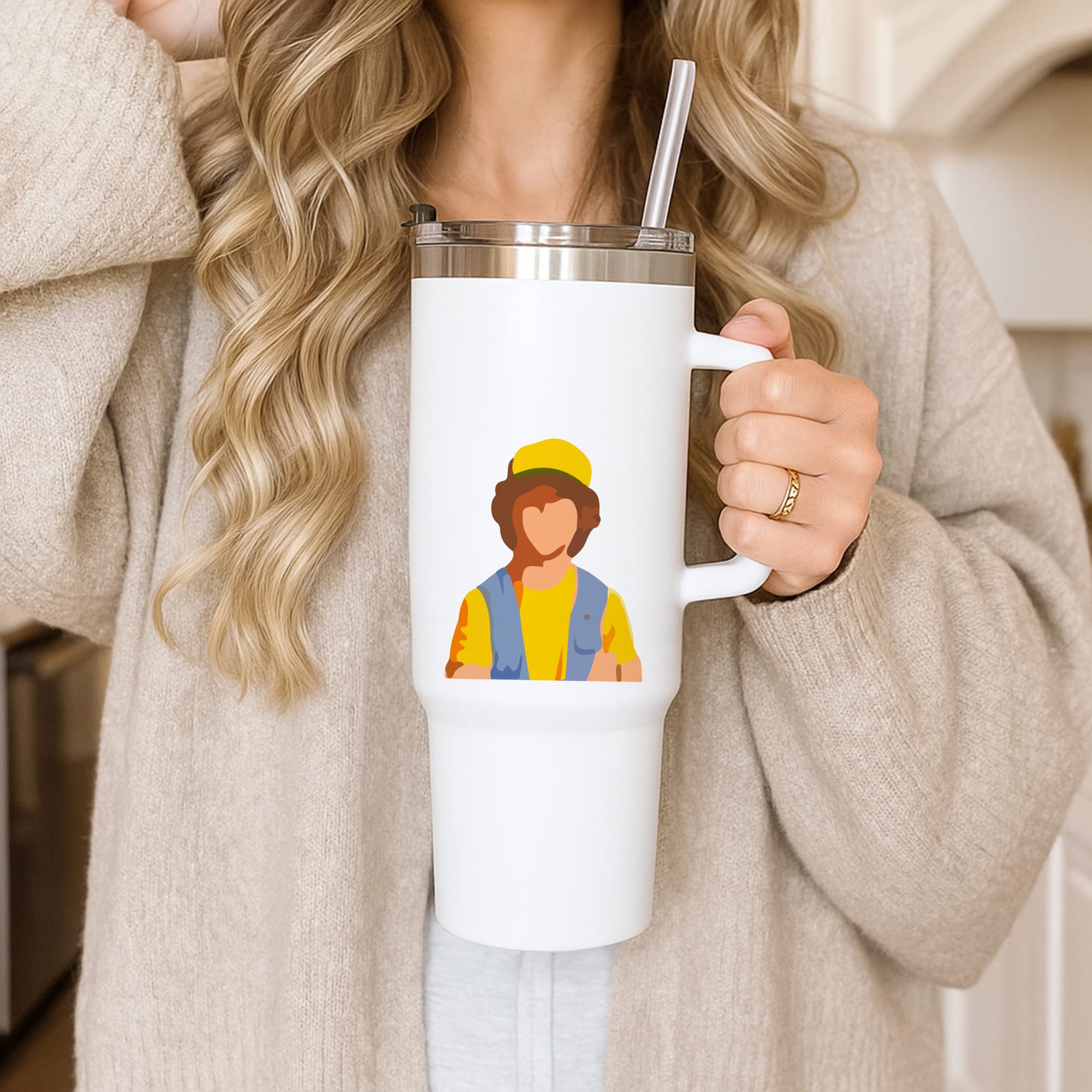 Faceless Dustin - Stranger Things Tumbler