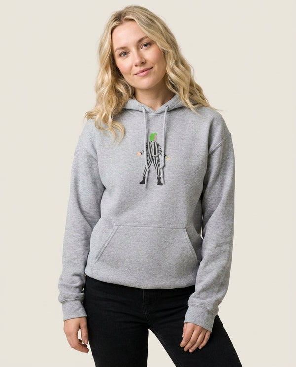 Betelgeuse - Beetle Halloween Hoodie — Grey Front, worn