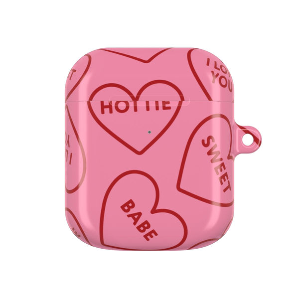 Quote Love Hearts Pattern AirPods case — AirPods 1