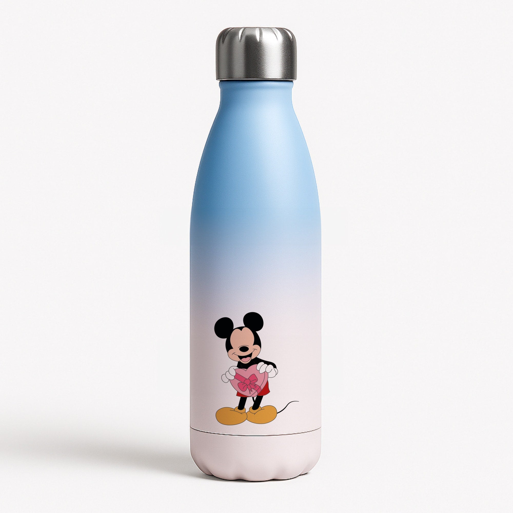 Mickey's Gift Valentine's Blue Water Bottle