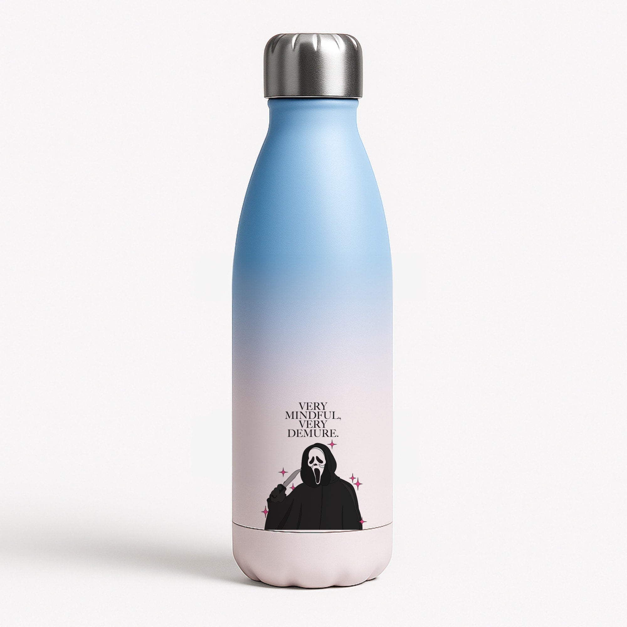 Very Mindful, Very Demure Blue Water Bottle