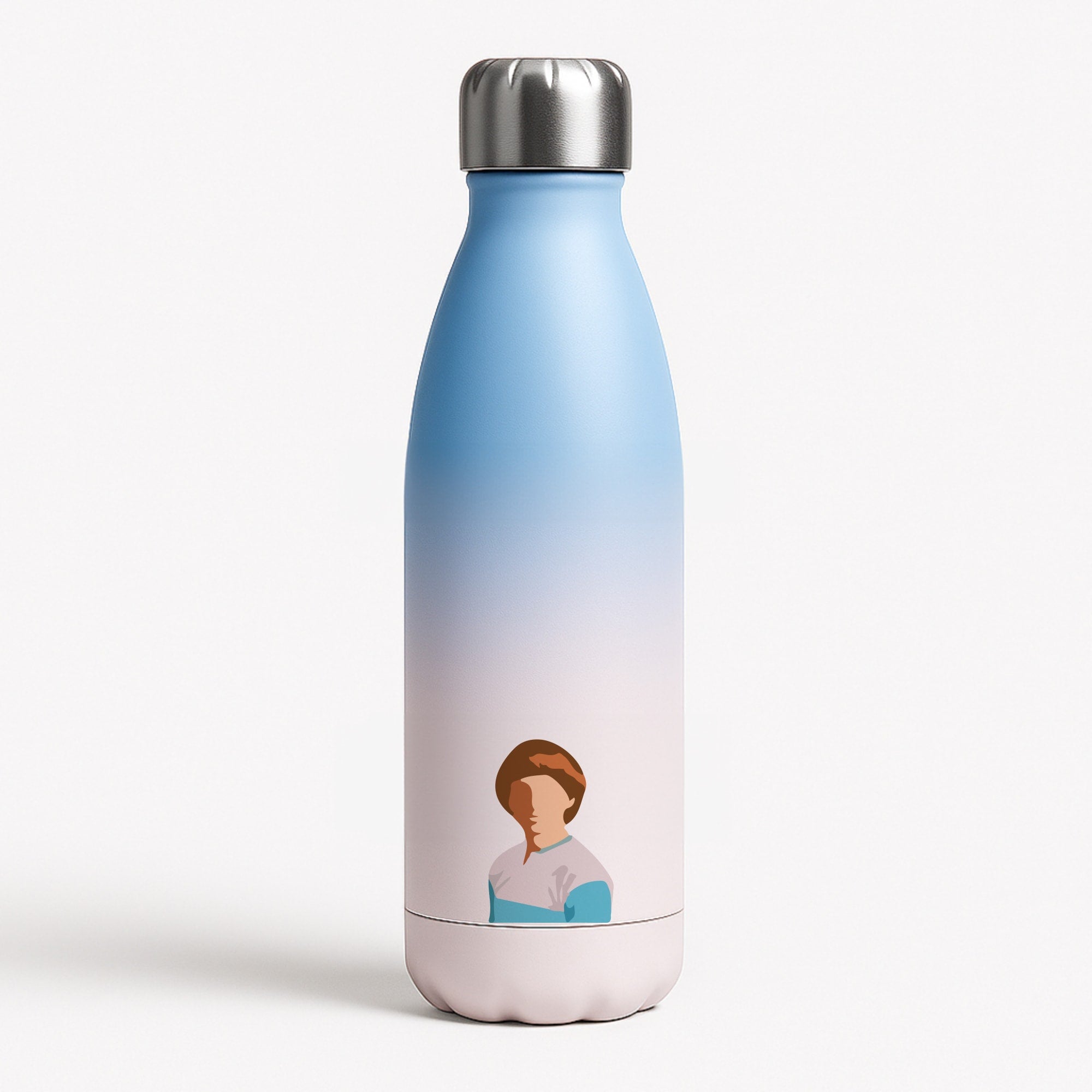 Faceless Will - Stranger Things Blue Water Bottle