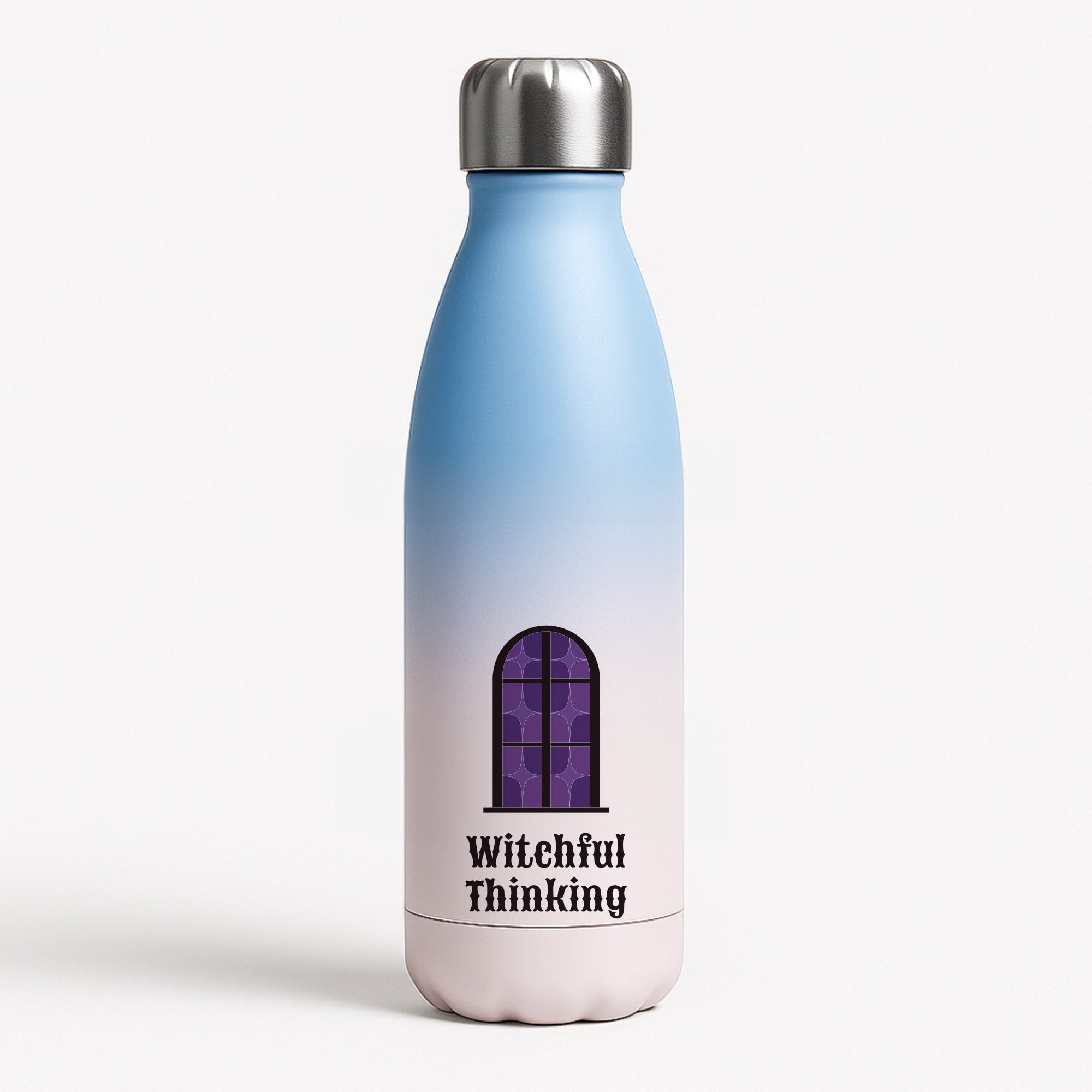 Witchful Thinking Blue Water Bottle