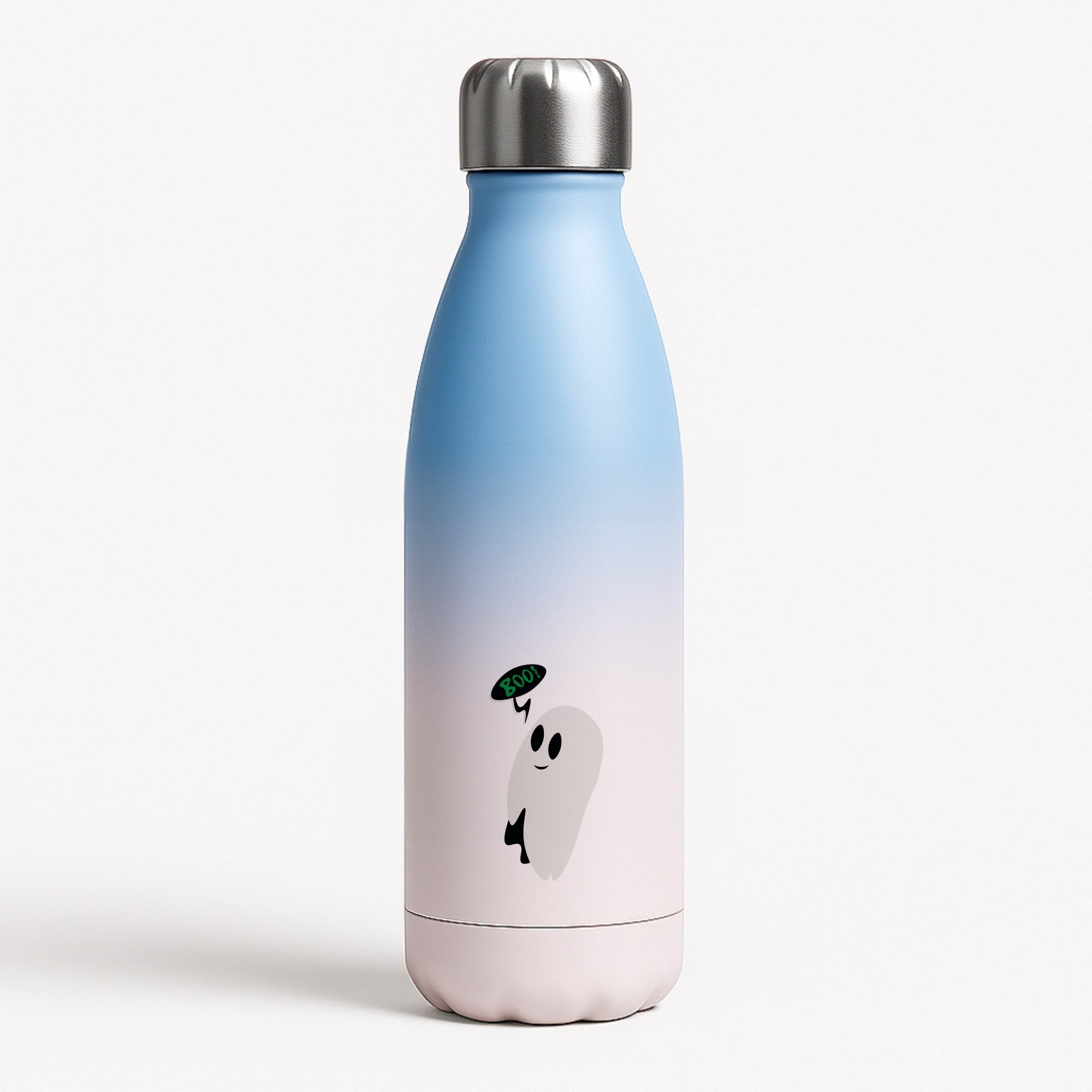 Halloween Pattern 2 Blue Water Bottle