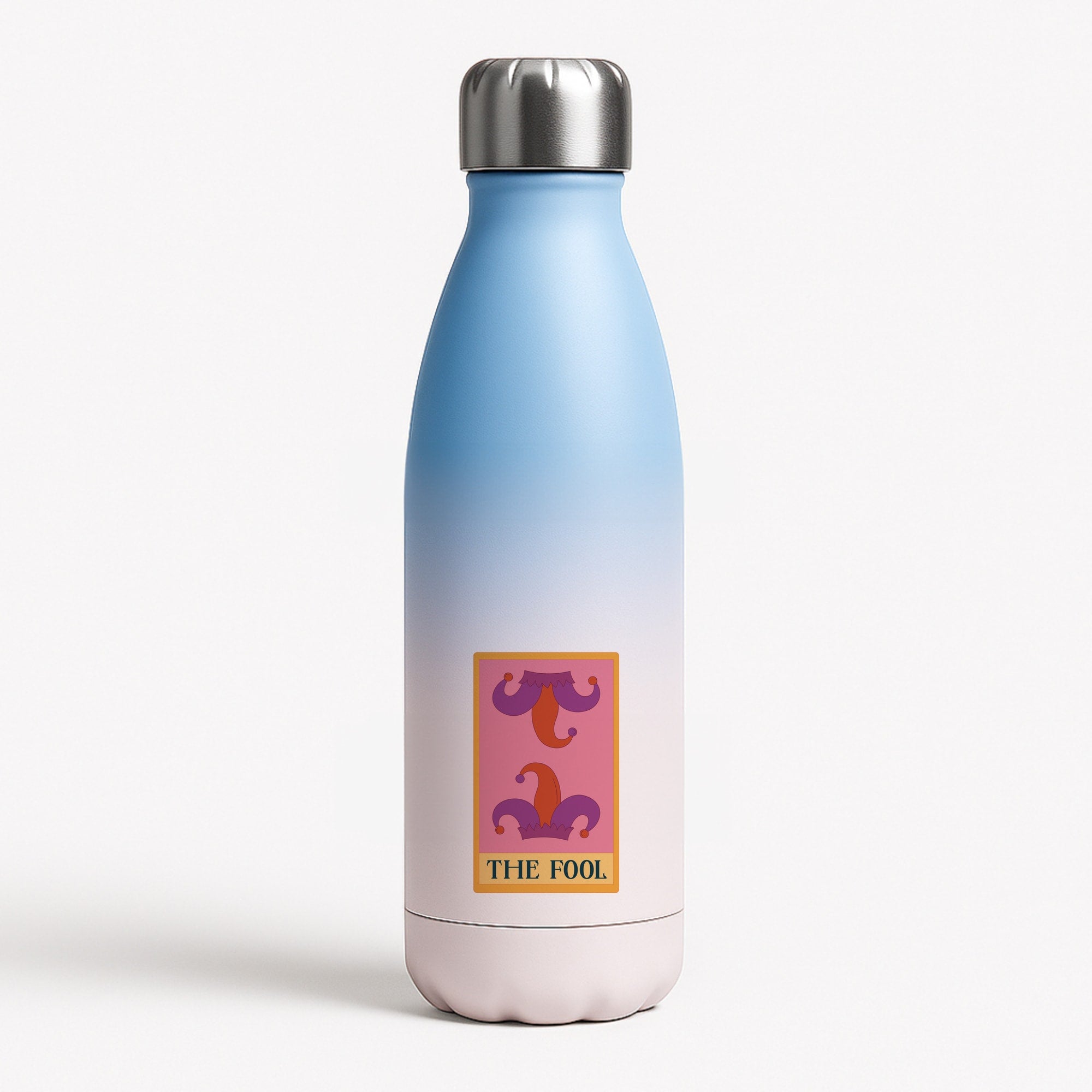 The Fool - Tarot Cards Blue Water Bottle