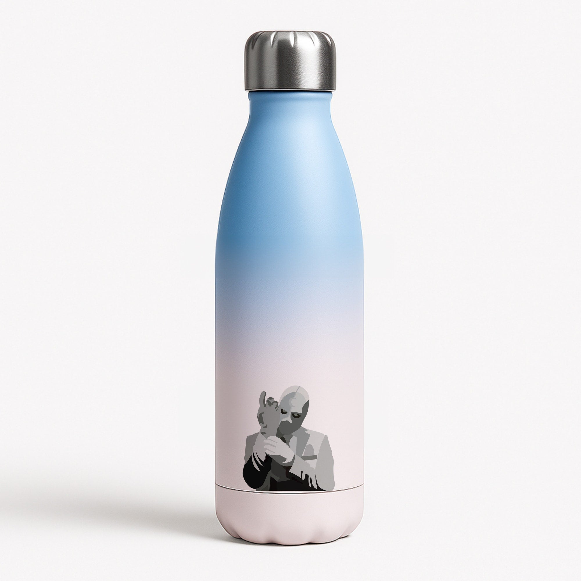 Moon knight Blue Water Bottle