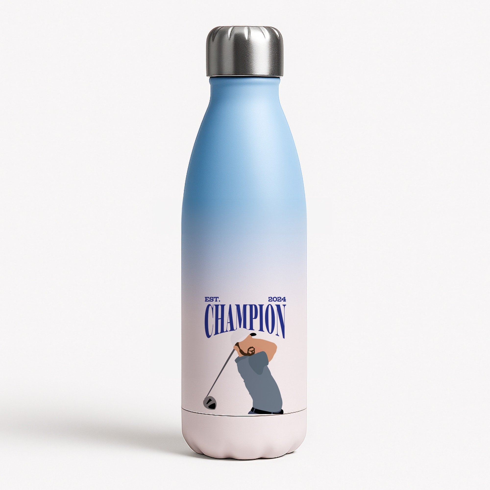 Schauffele Champion 2024 Blue Water Bottle