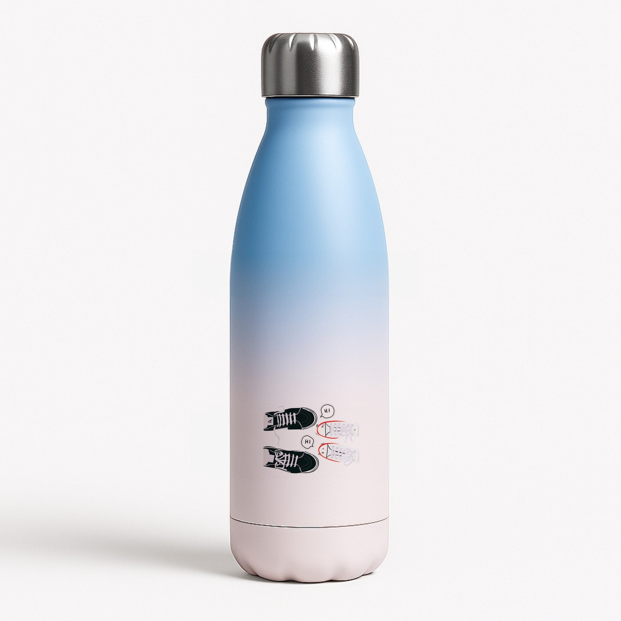 Hi - Heart TV Blue Water Bottle