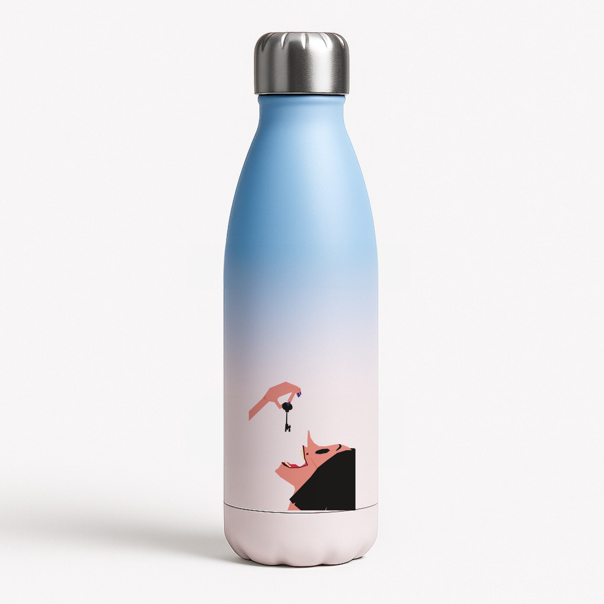 Key - Caroline Blue Water Bottle