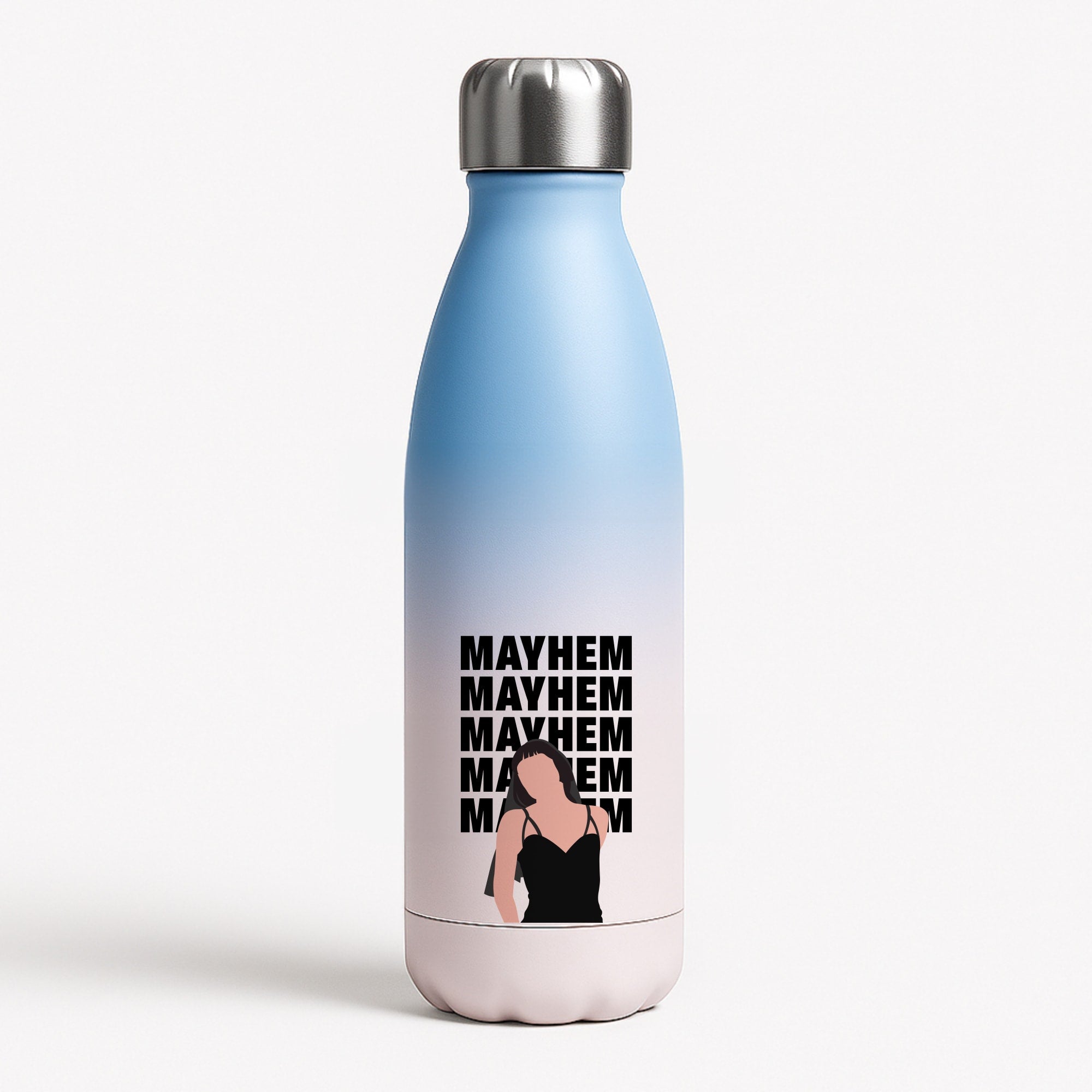 Neon Green Mayhem Blue Water Bottle