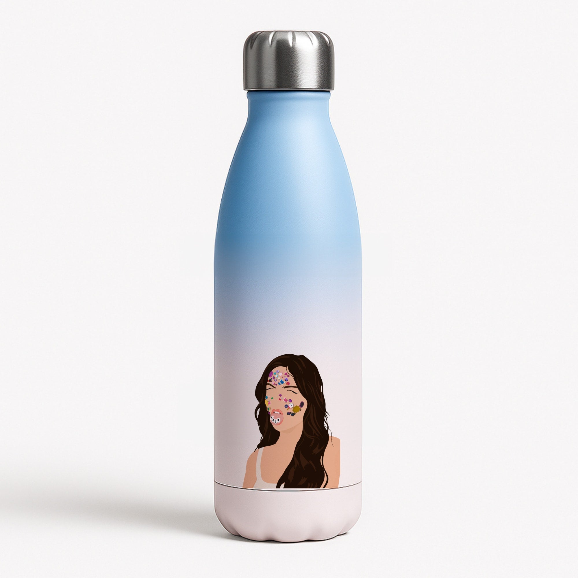 Sour - Olivia Blue Water Bottle