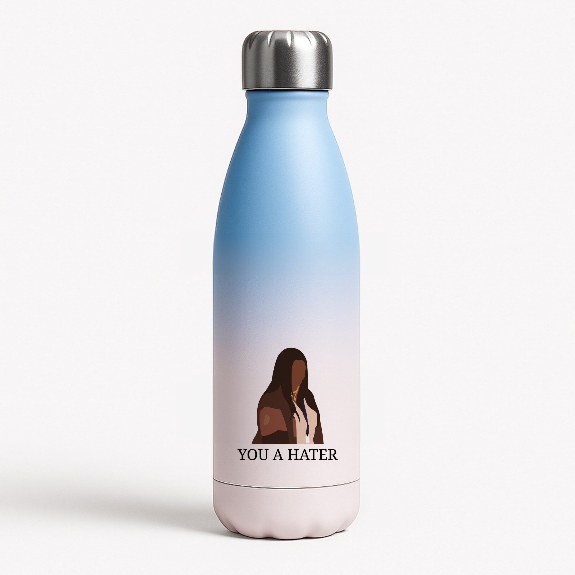 You A Hater Blue Water Bottle
