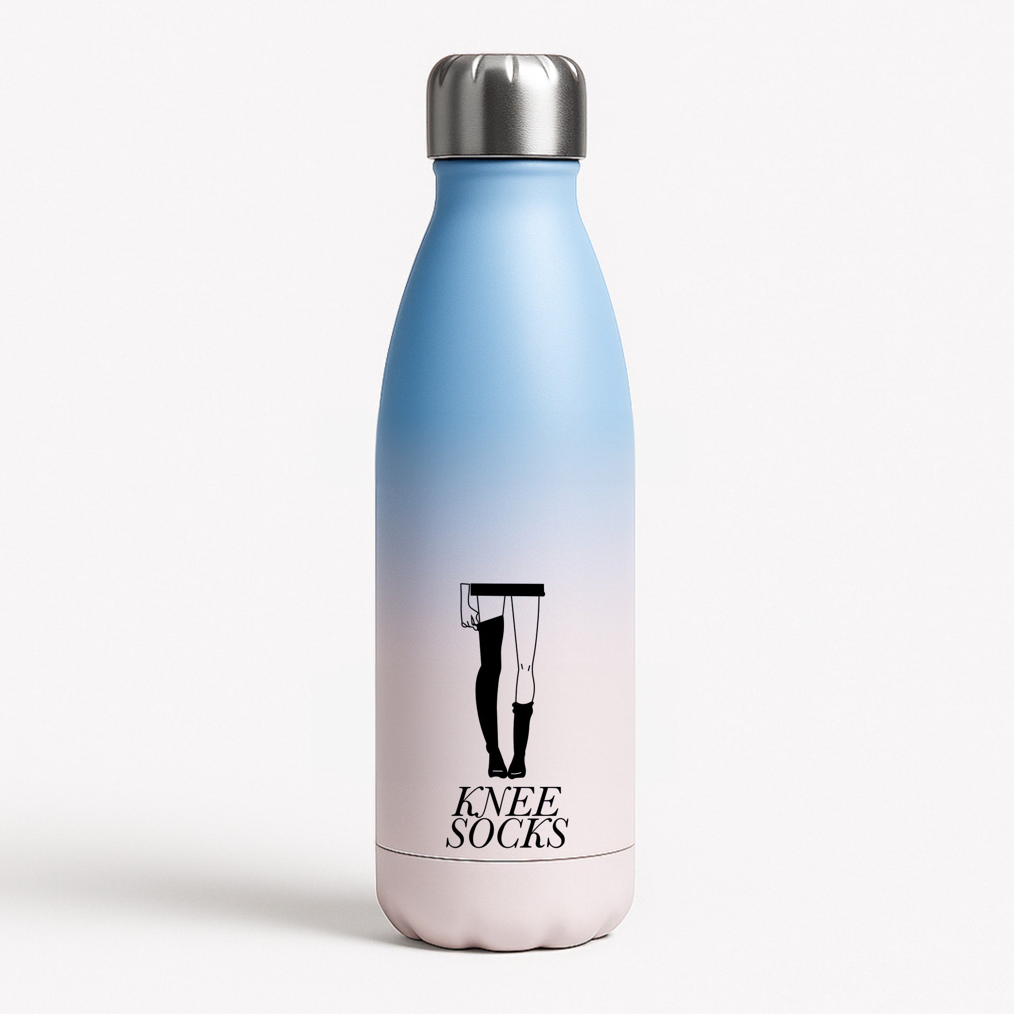 Knee Socks Blue Water Bottle