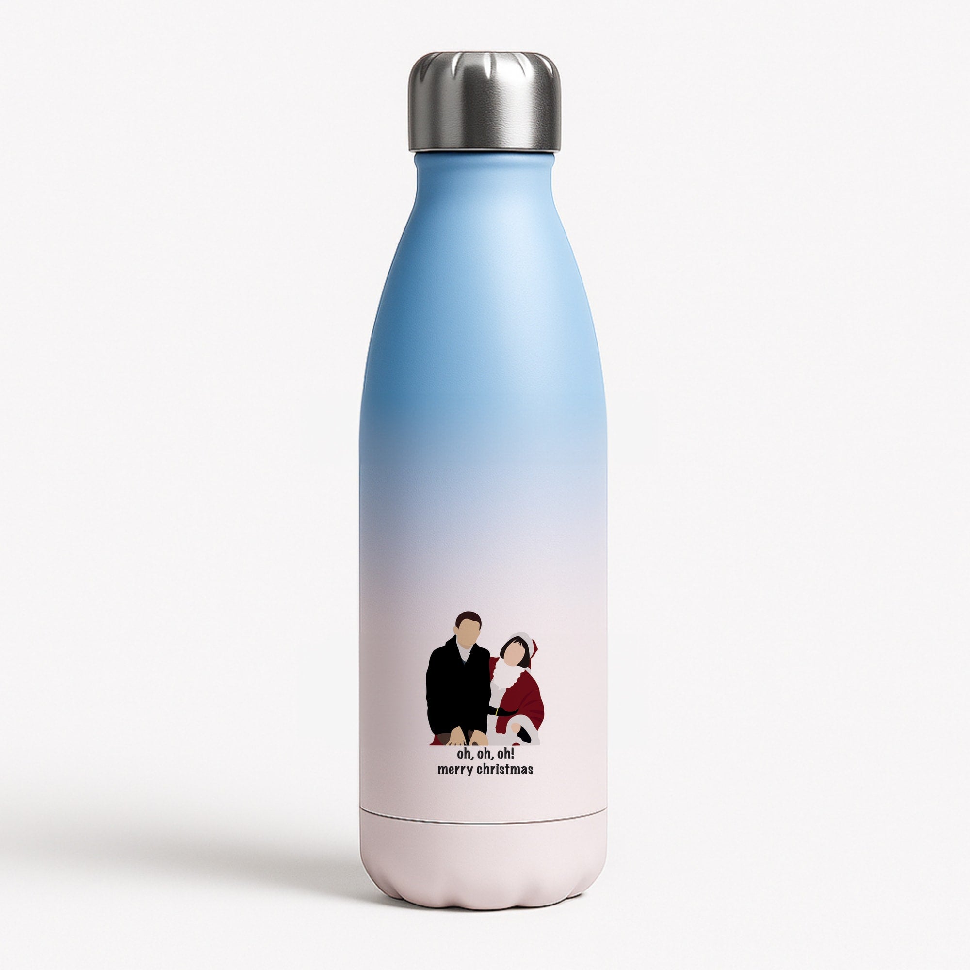 Oh Oh Oh - Gaving And Stacey Blue Water Bottle