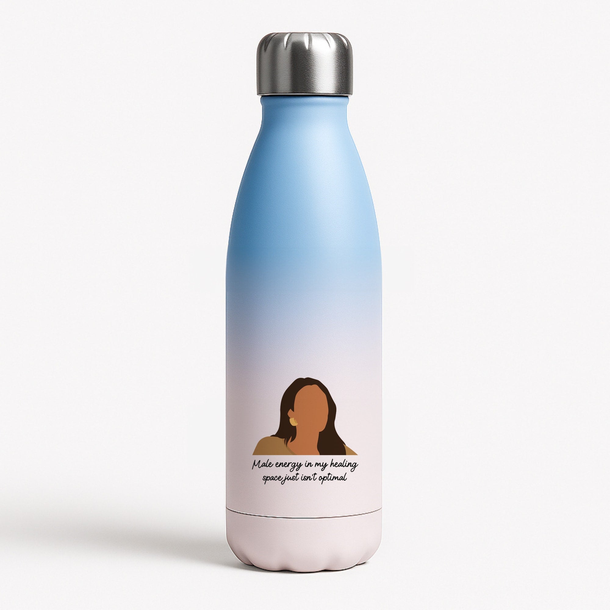 Male Energy Blue Water Bottle