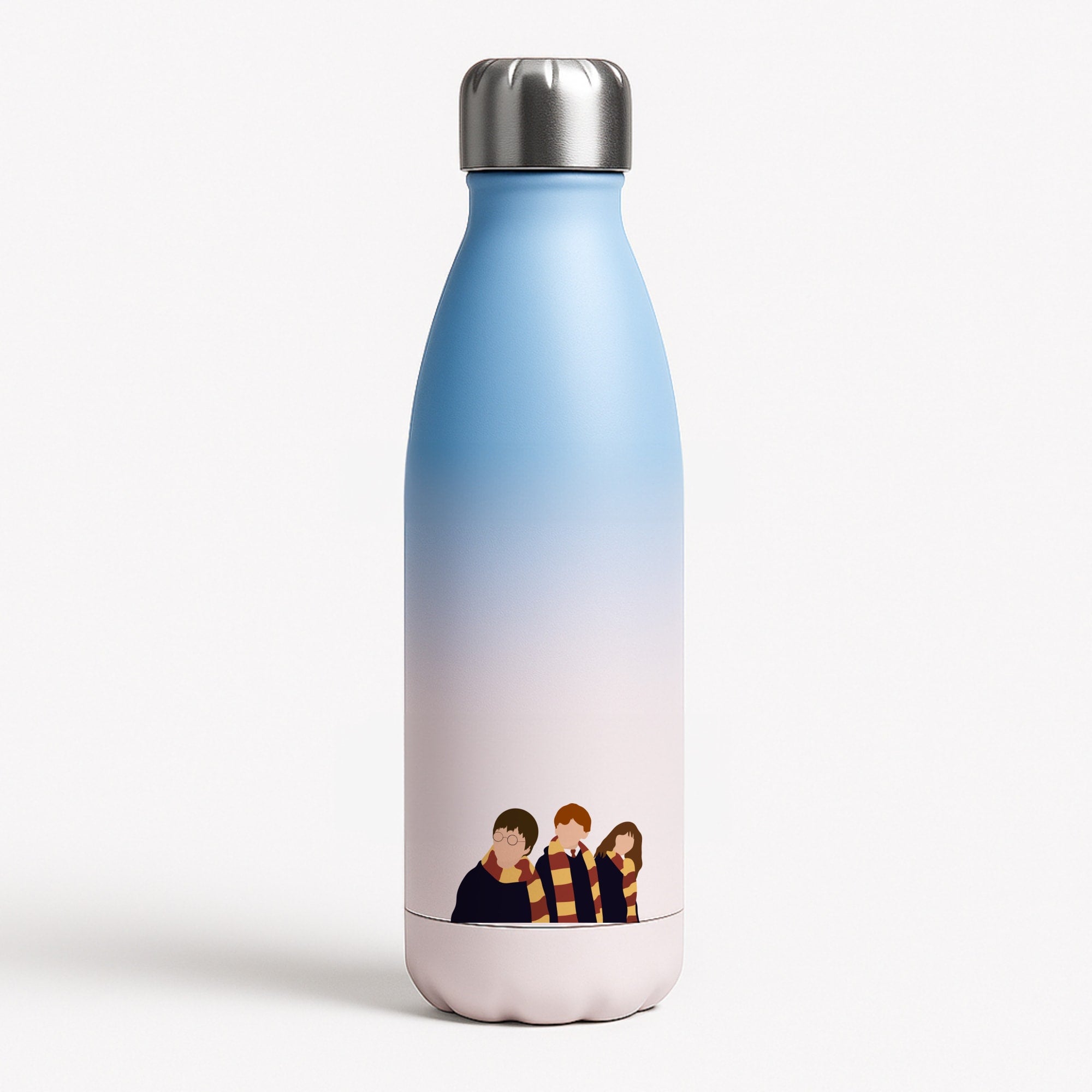 Wizard Cartoons Blue Water Bottle