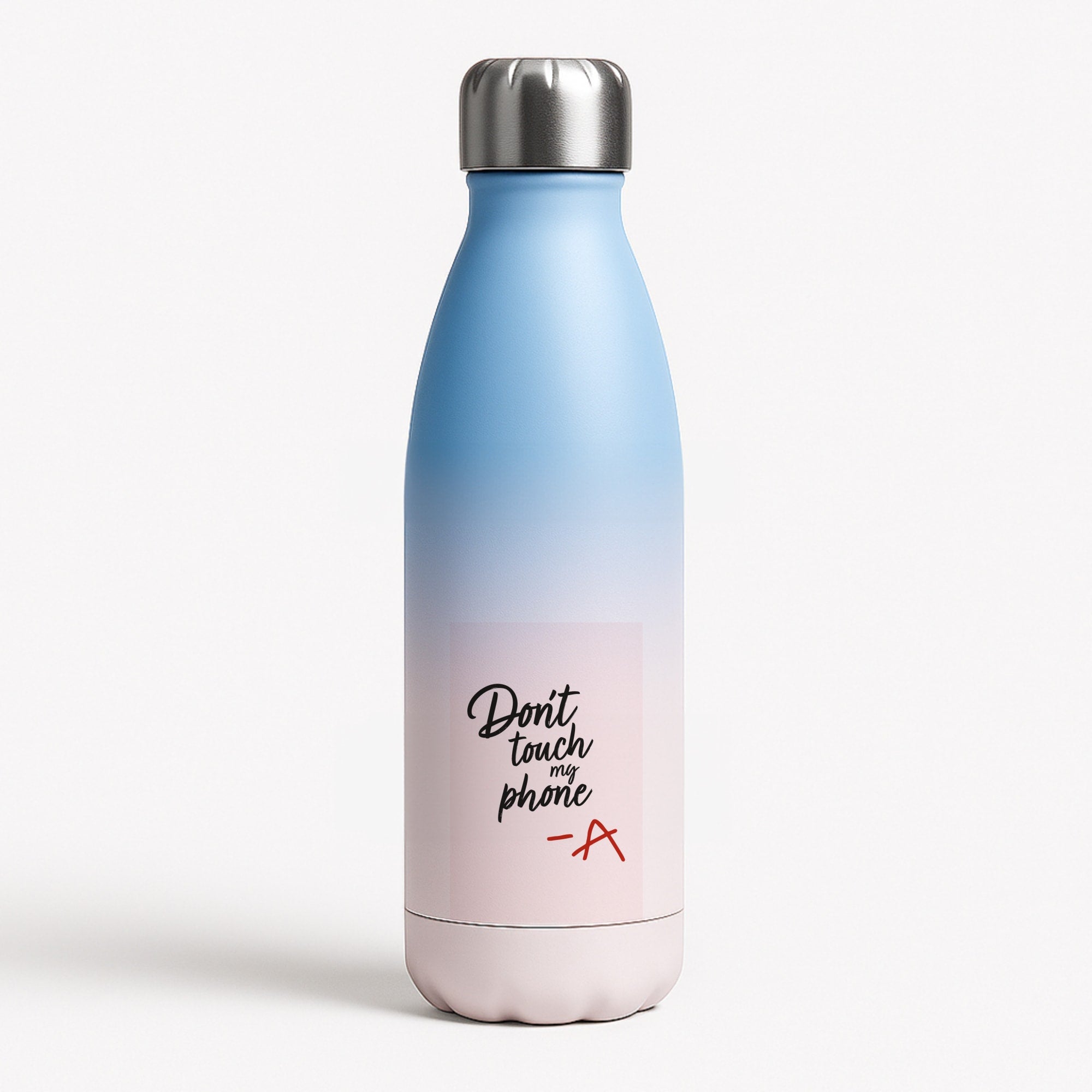Don't Touch My Phone - PLL Blue Water Bottle