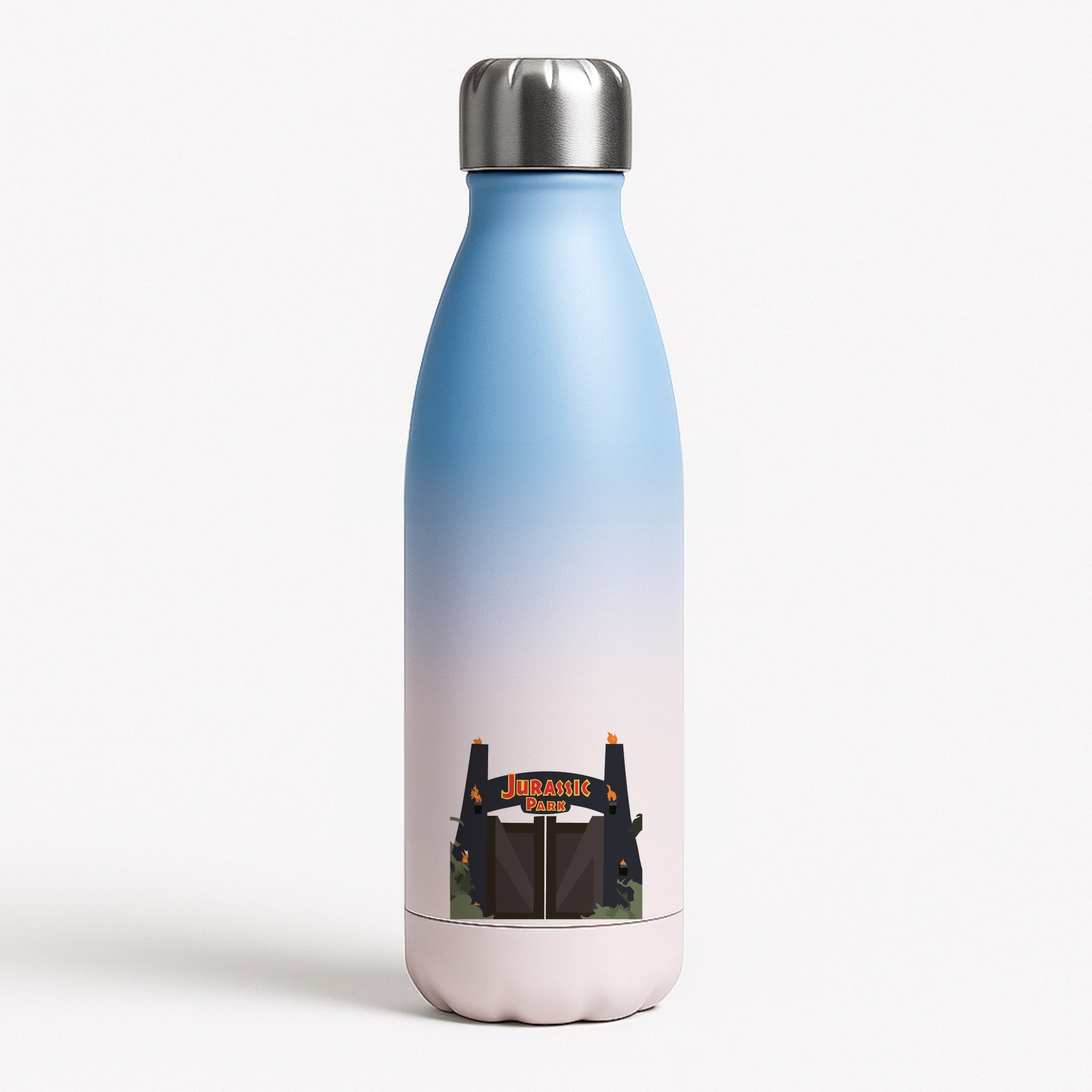 The gate - Dinosaur Park Blue Water Bottle