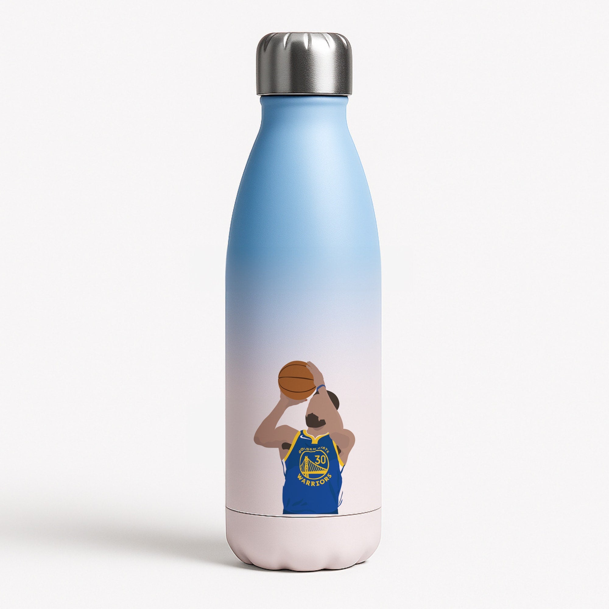 Curry - Basketball Blue Water Bottle