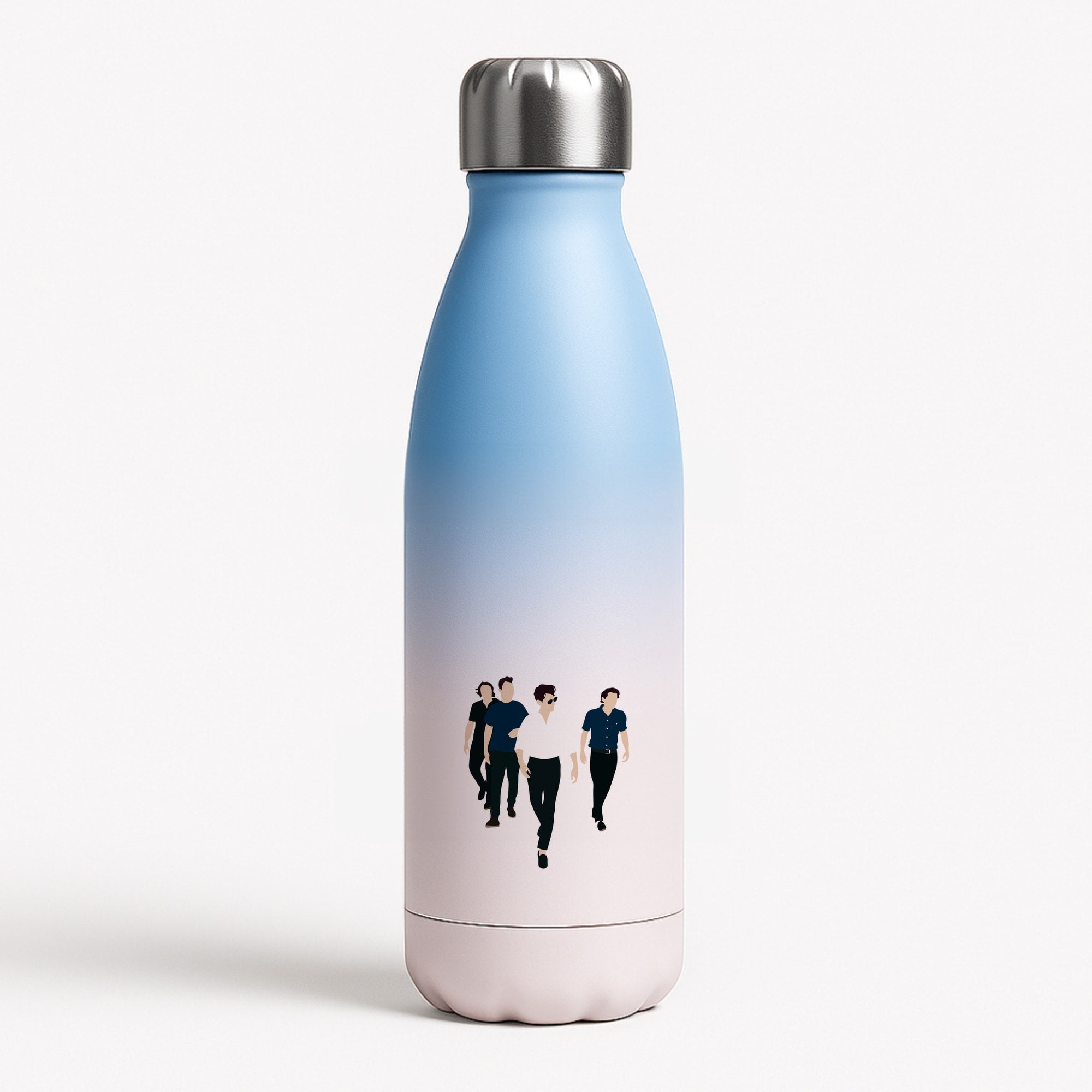 Walking Blue Water Bottle