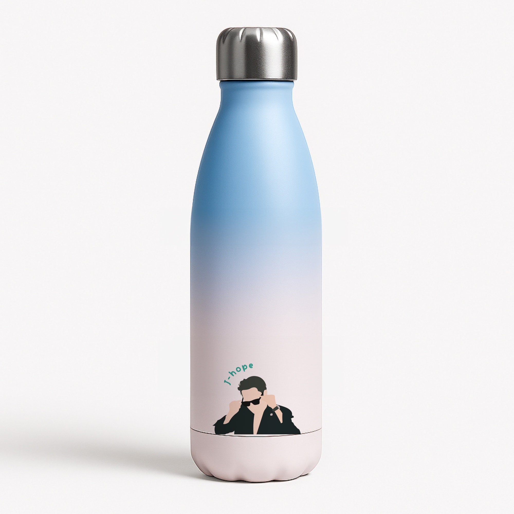 J-Hope Glasses - K Pop Blue Water Bottle