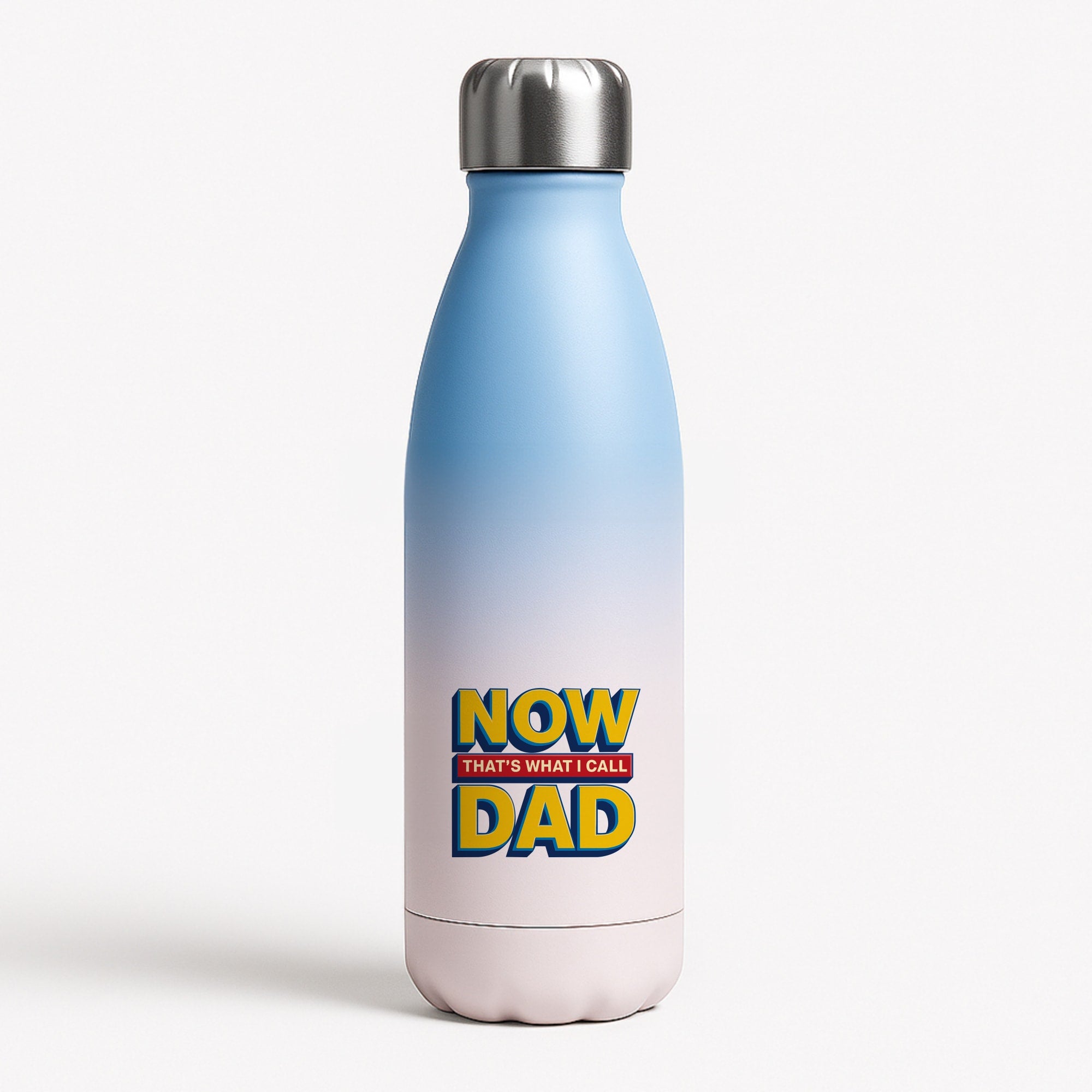 Now That's What I Call Dad - Father's Day Blue Water Bottle