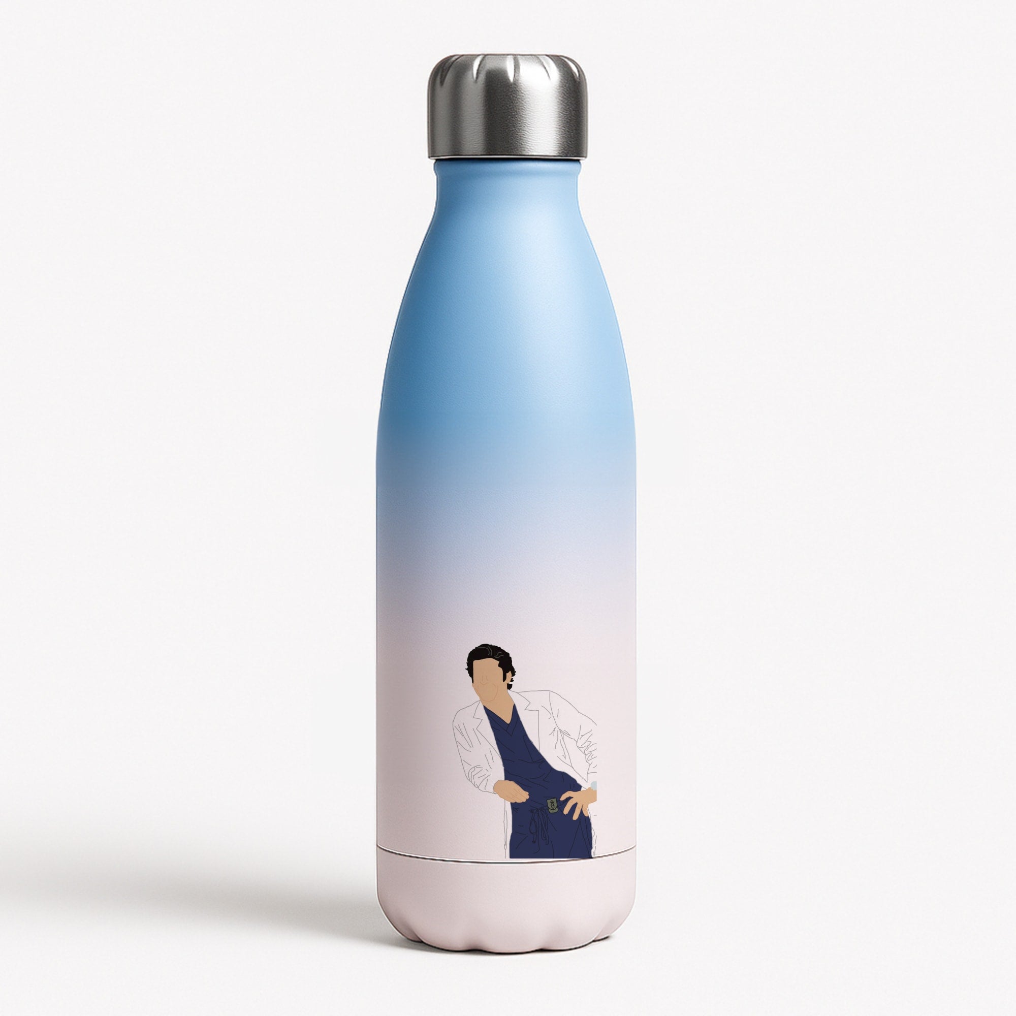 Derek Shepherd - Grey's Blue Water Bottle