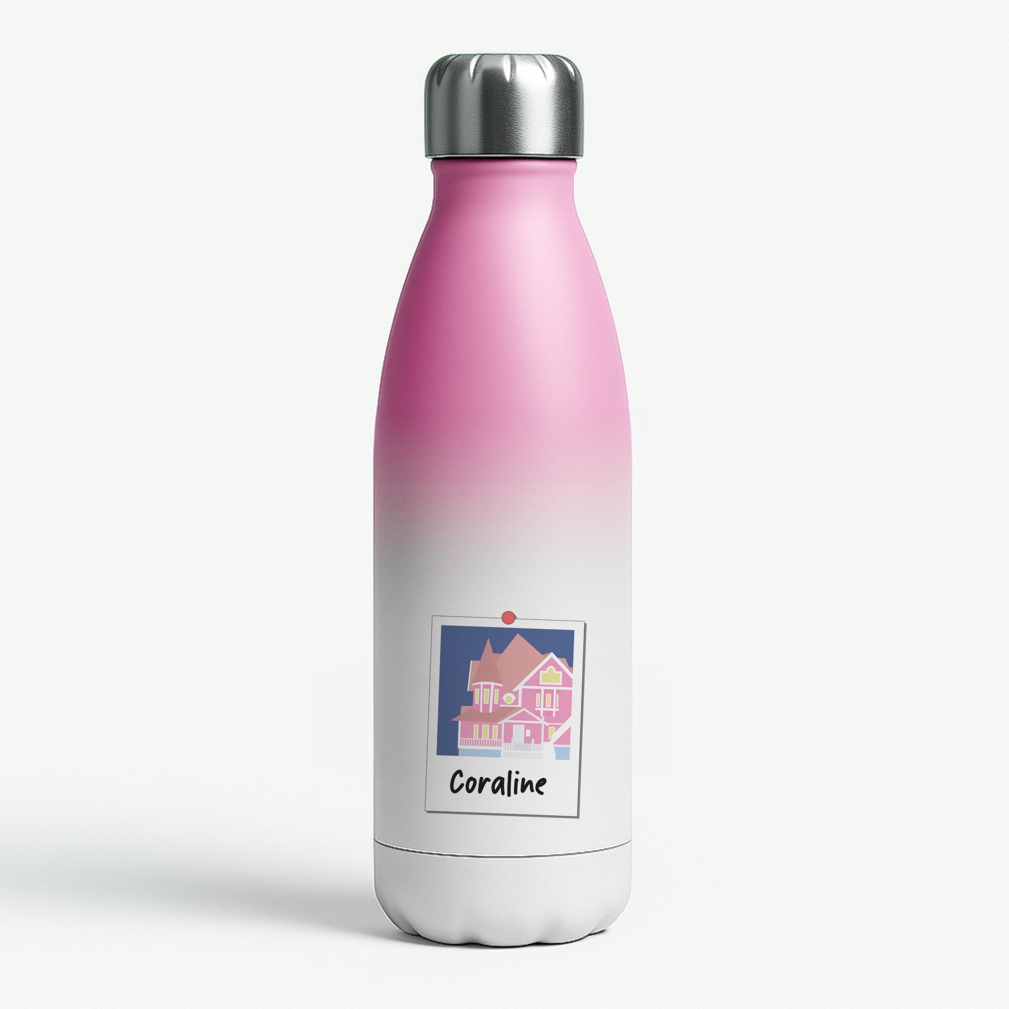 House Pink Water Bottle