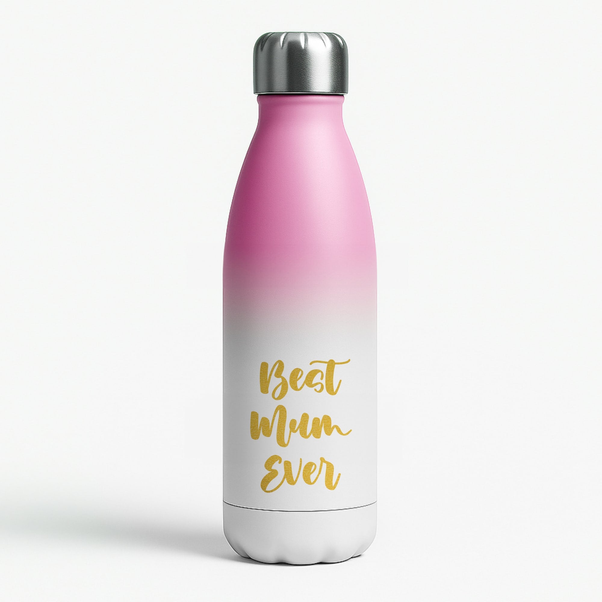 Golden Best Mum Ever Pink Water Bottle