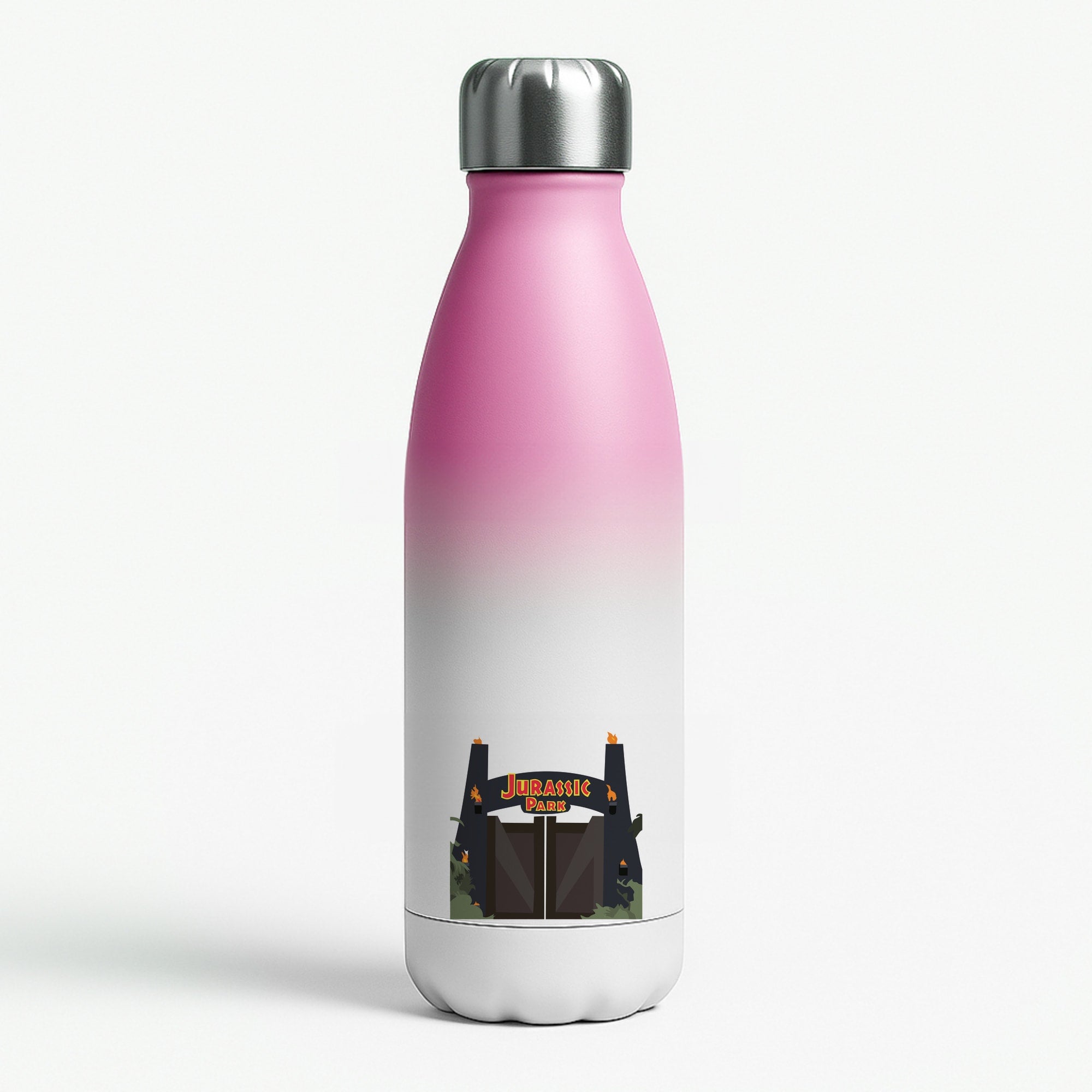 The gate - Dinosaur Park Pink Water Bottle